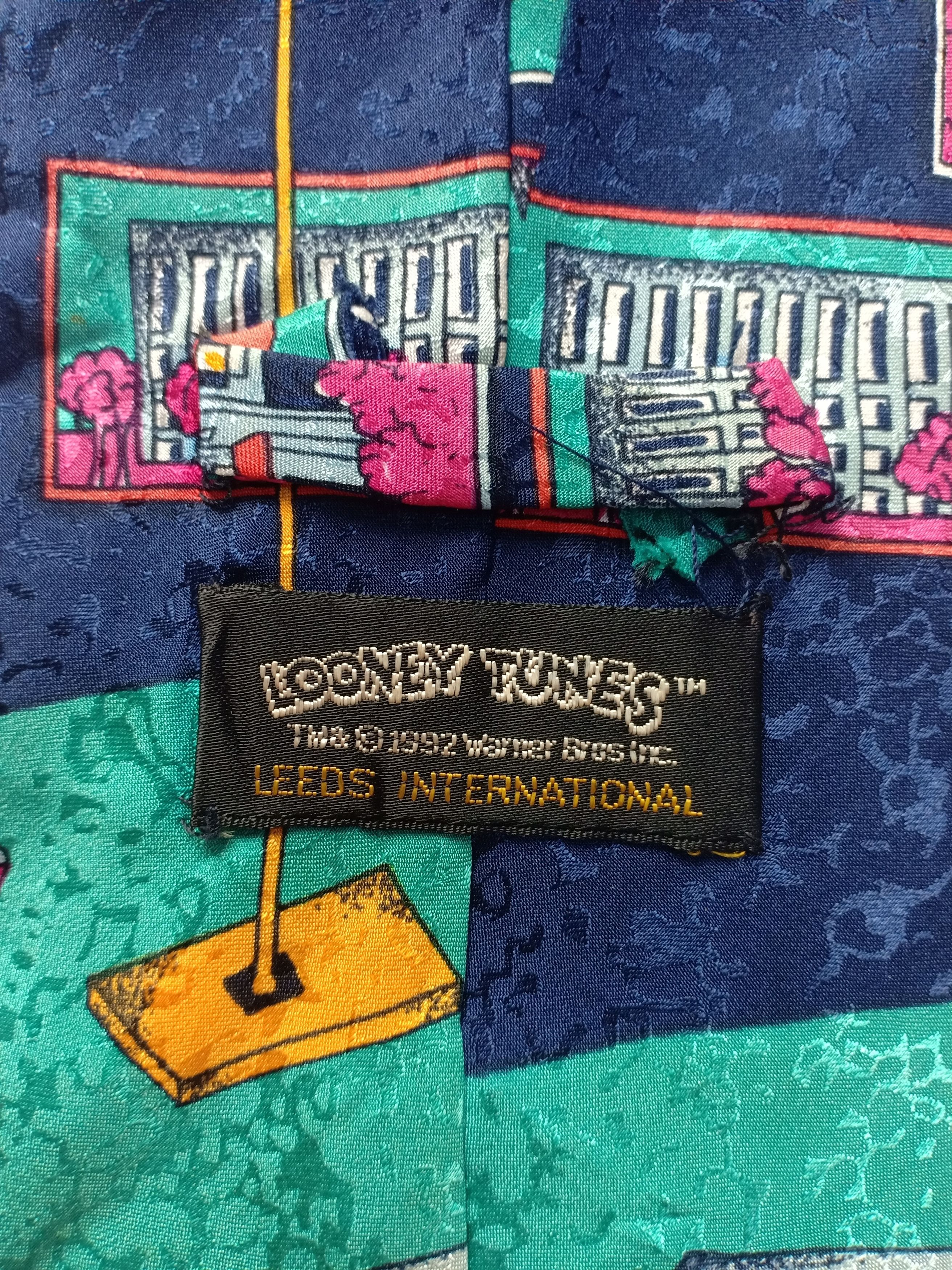 Cartoon Network × Vintage × Warner Bros Rare Vintage 90s 1992 Looney Tunes Characters Tie Duffy Duck Size ONE SIZE - 3 Thumbnail
