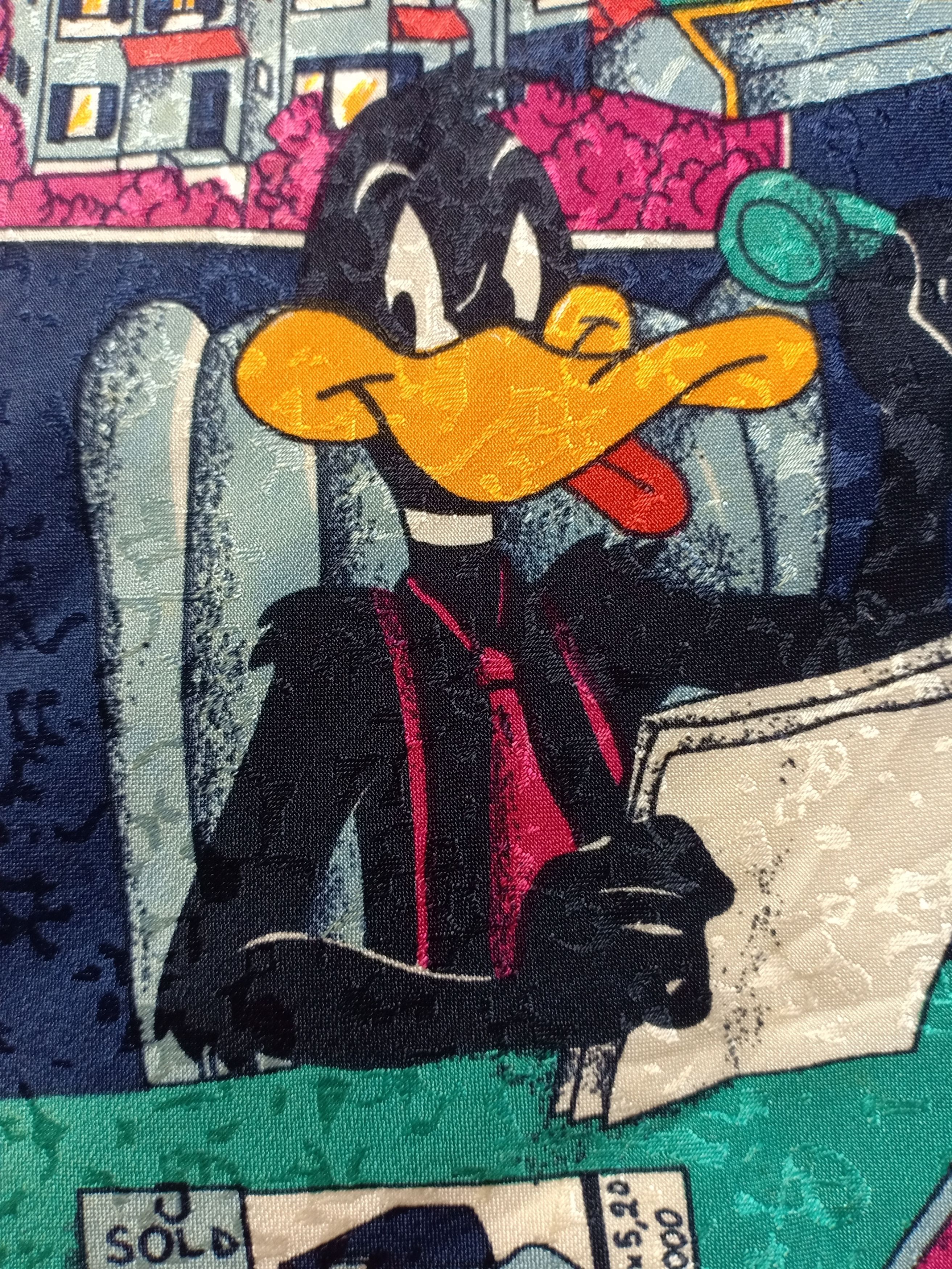 Cartoon Network × Vintage × Warner Bros Rare Vintage 90s 1992 Looney Tunes Characters Tie Duffy Duck Size ONE SIZE - 2 Thumbnail