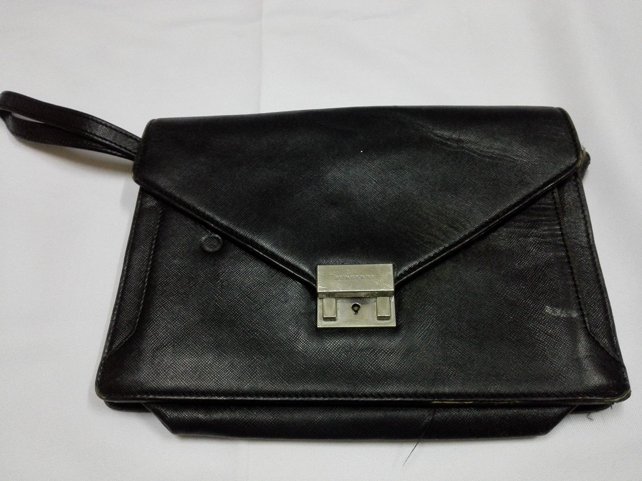 Burberry BURBERRY Clutch Bag Leather Size ONE SIZE - 1 Thumbnail