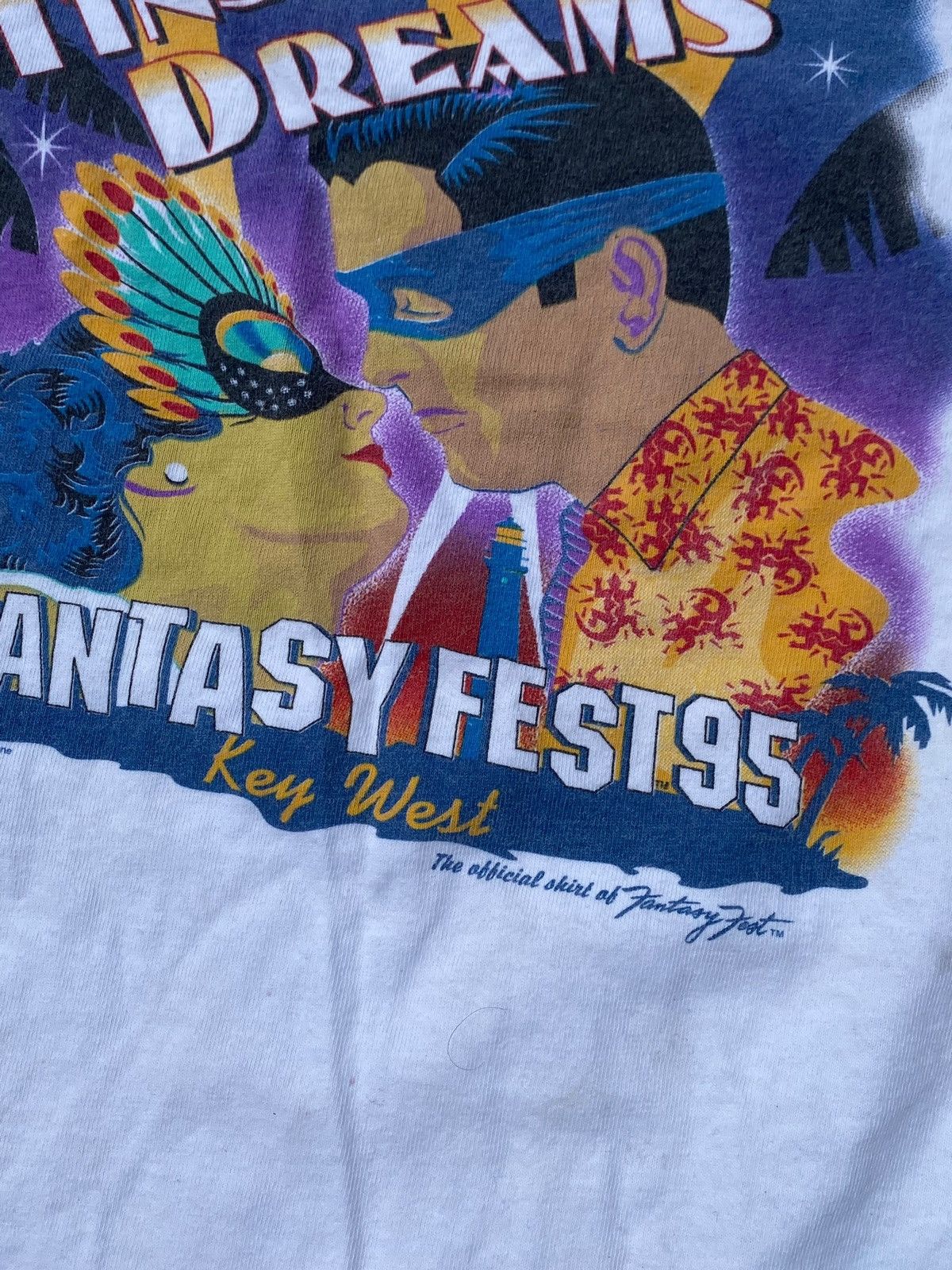 Vintage Vintage fantasy fest keywest 1995 T-shirt art Size US XL / EU 56 / 4 - 2 Thumbnail