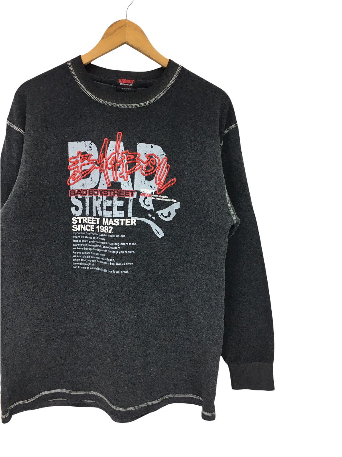 Other Vintage Bad Boy Big Logo Streetwear Sweatshirt Size US L / EU 52-54 / 3 - 5 Thumbnail