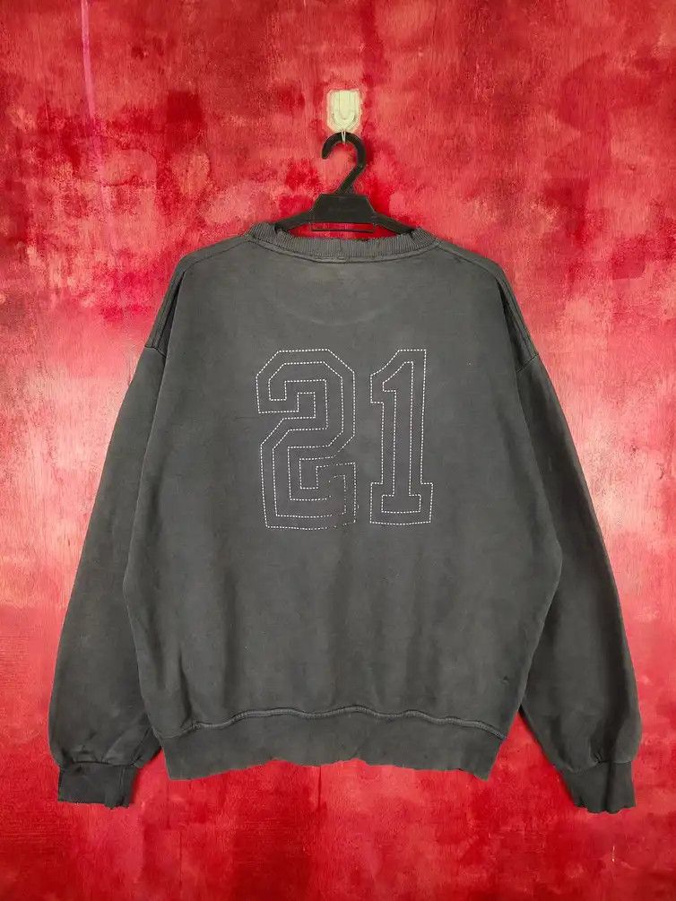Stussy year 00' Stussy 21 USA Faded ripped Sweatshirt #5414 DL Size US L / EU 52-54 / 3 - 11 Thumbnail