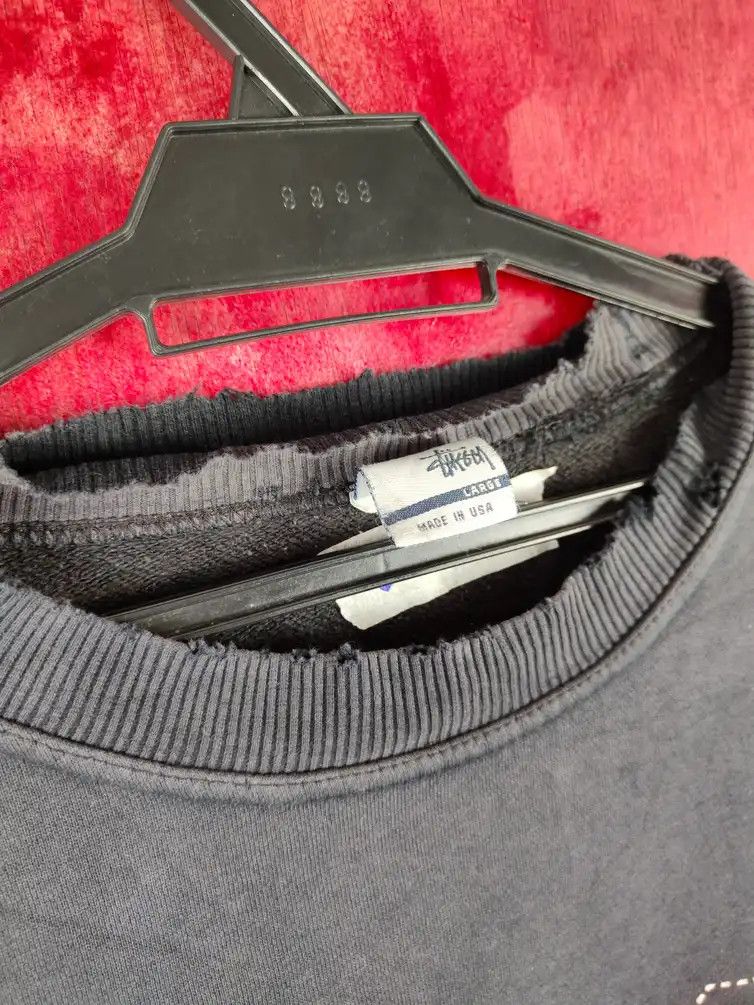 Stussy year 00' Stussy 21 USA Faded ripped Sweatshirt #5414 DL Size US L / EU 52-54 / 3 - 3 Thumbnail