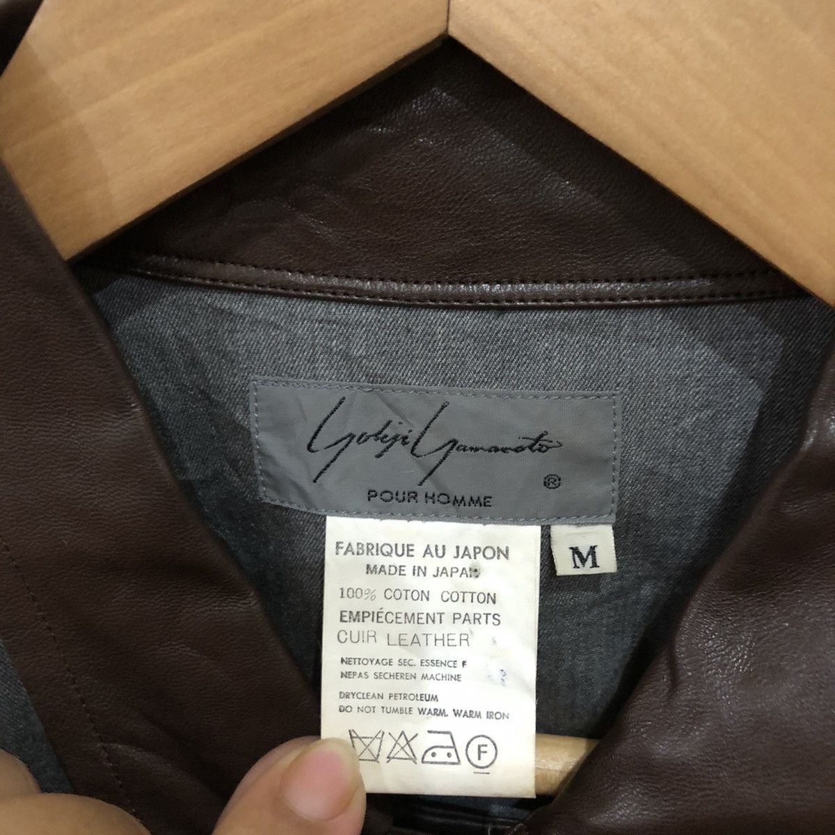 Yohji Yamamoto 🔥Yohji Yamamoto Pour Homme Shirt Jacket Leather Parts Size US M / EU 48-50 / 2 - 2 Thumbnail