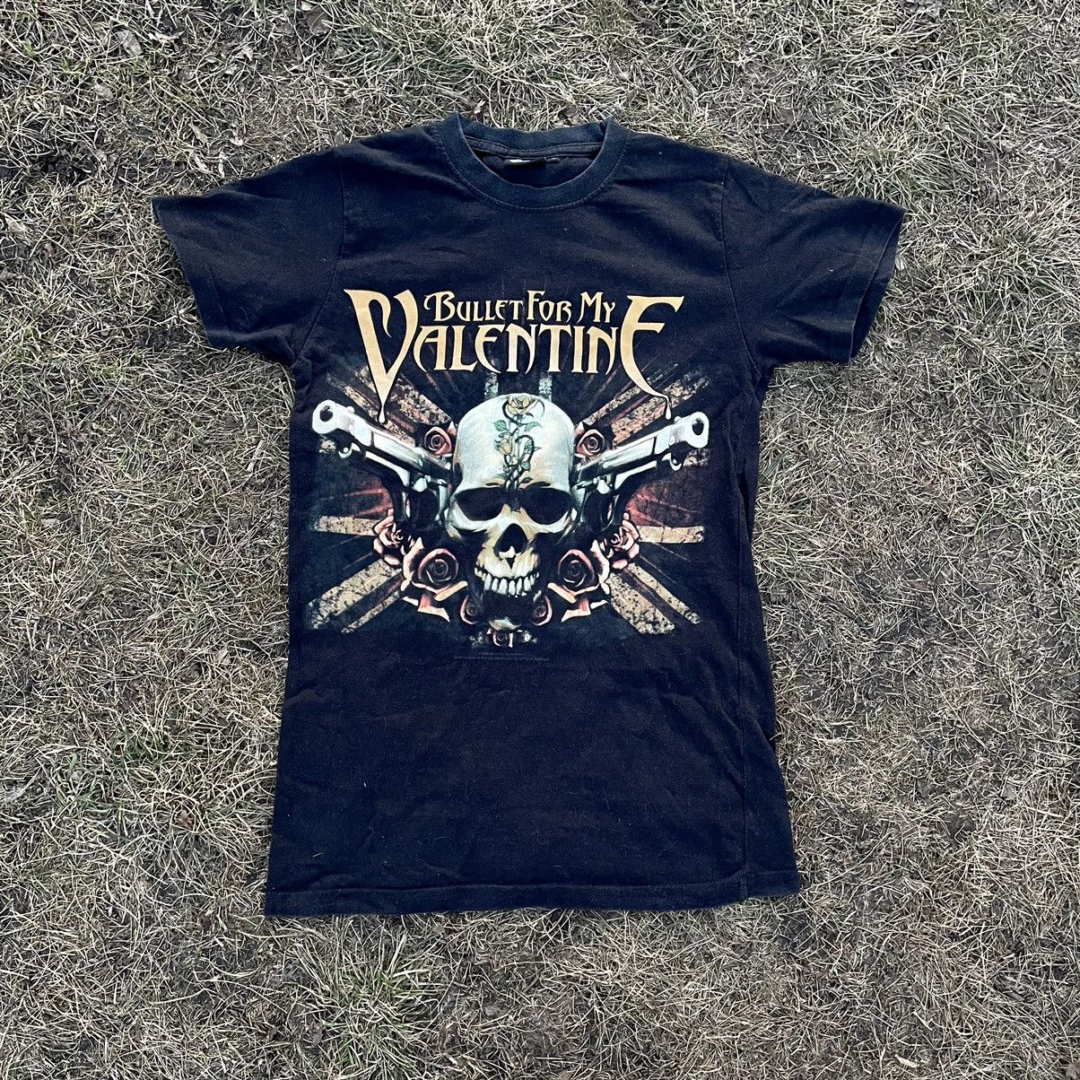 Vintage Vintage 90s Bullet For My Valentine Band Tee Faded Black M Size US M / EU 48-50 / 2 - 1 Thumbnail