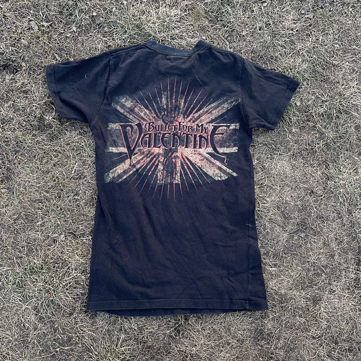 Vintage Vintage 90s Bullet For My Valentine Band Tee Faded Black M Size US M / EU 48-50 / 2 - 5 Thumbnail
