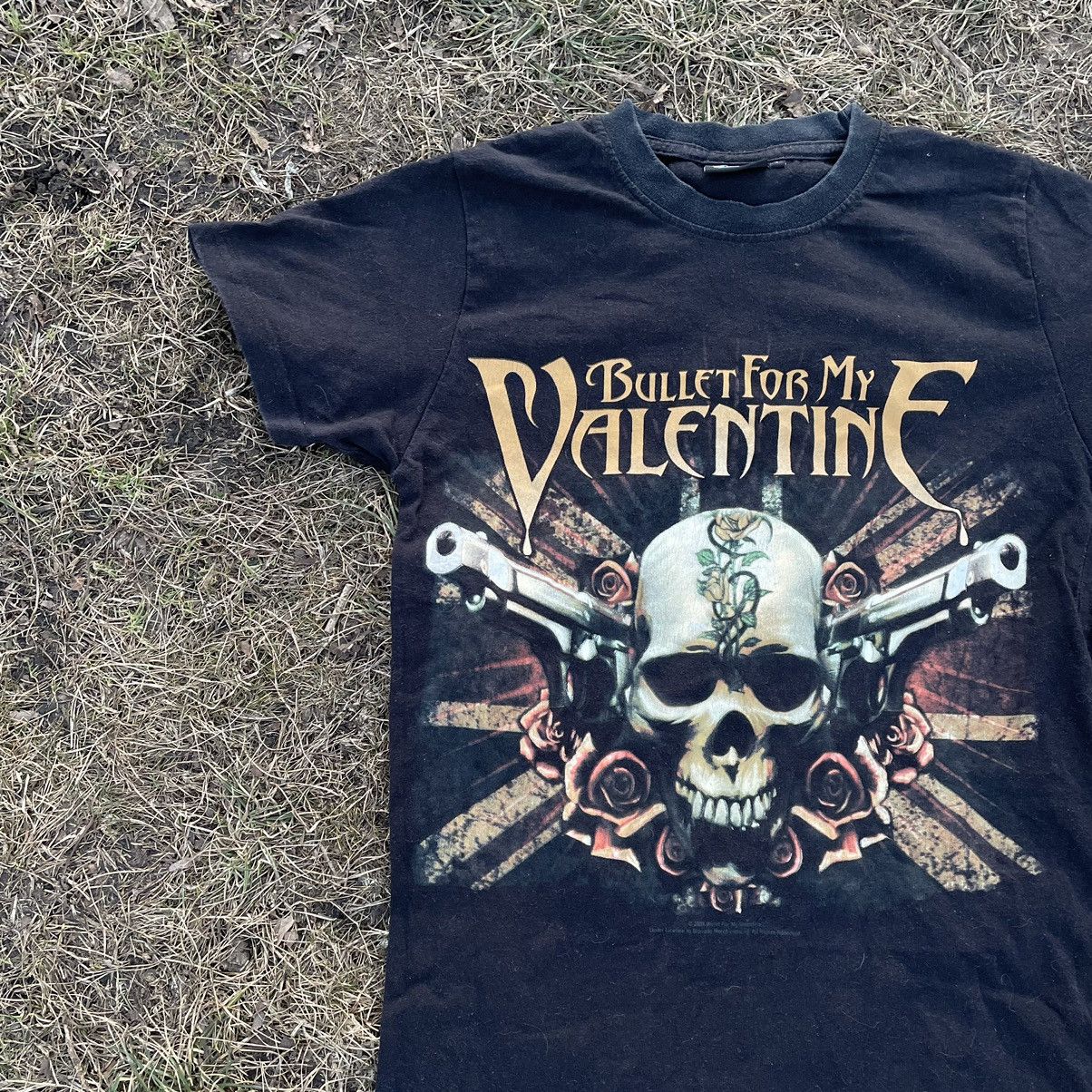 Vintage Vintage 90s Bullet For My Valentine Band Tee Faded Black M Size US M / EU 48-50 / 2 - 4 Thumbnail