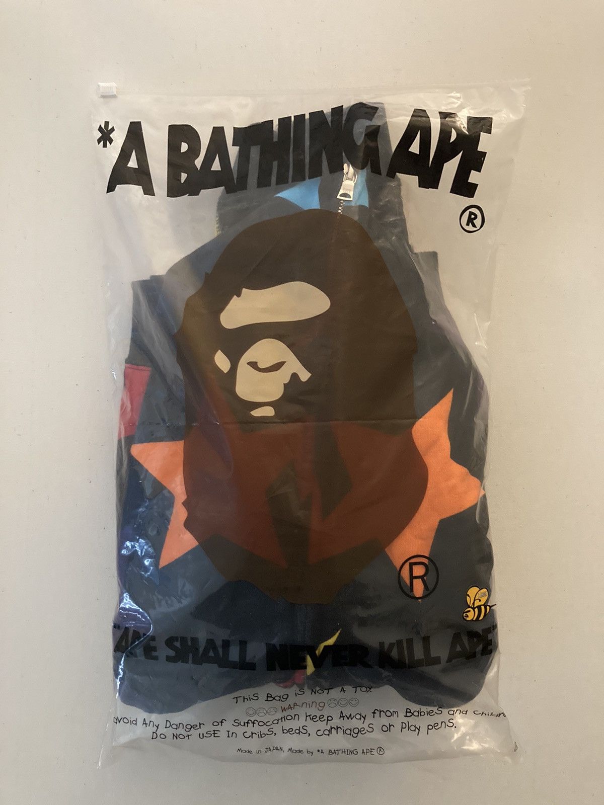 Bape × Nigo Bapesta Multicolor Full Zip Hoodie Size US L / EU 52-54 / 3 - 14 Thumbnail