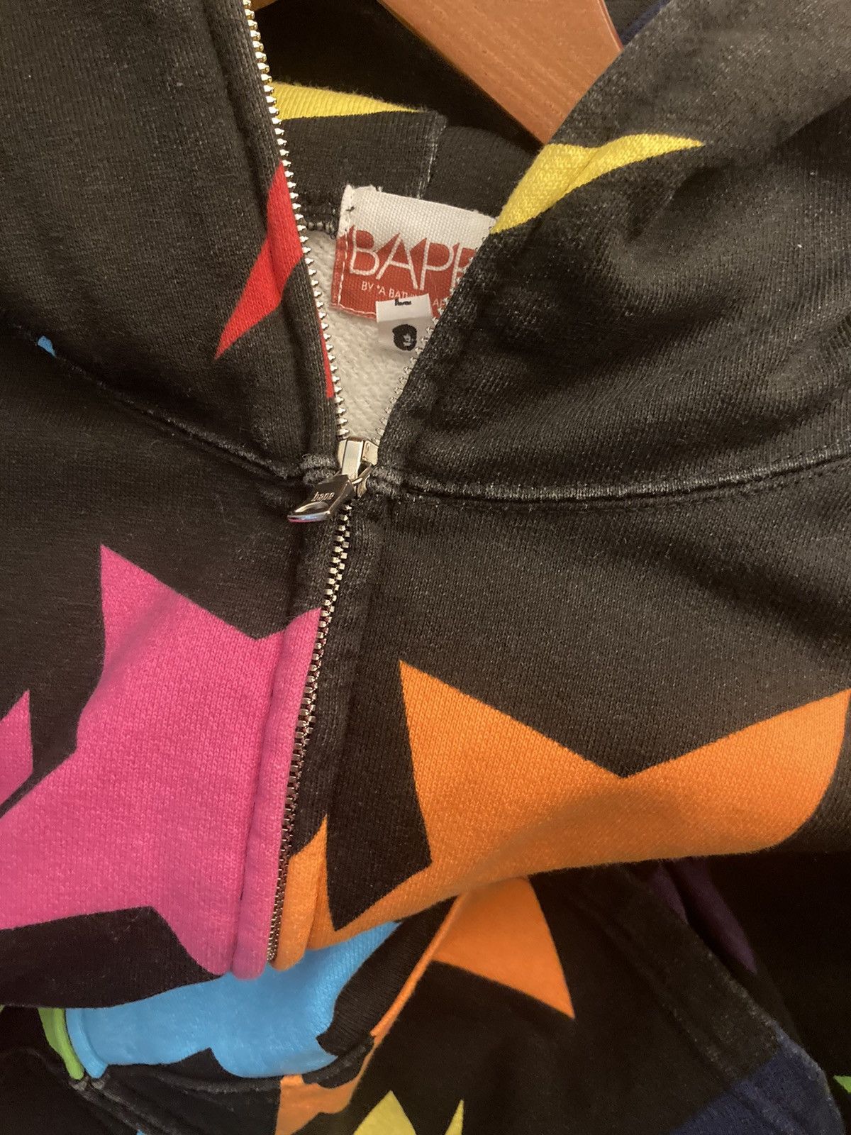 Bape × Nigo Bapesta Multicolor Full Zip Hoodie Size US L / EU 52-54 / 3 - 8 Thumbnail