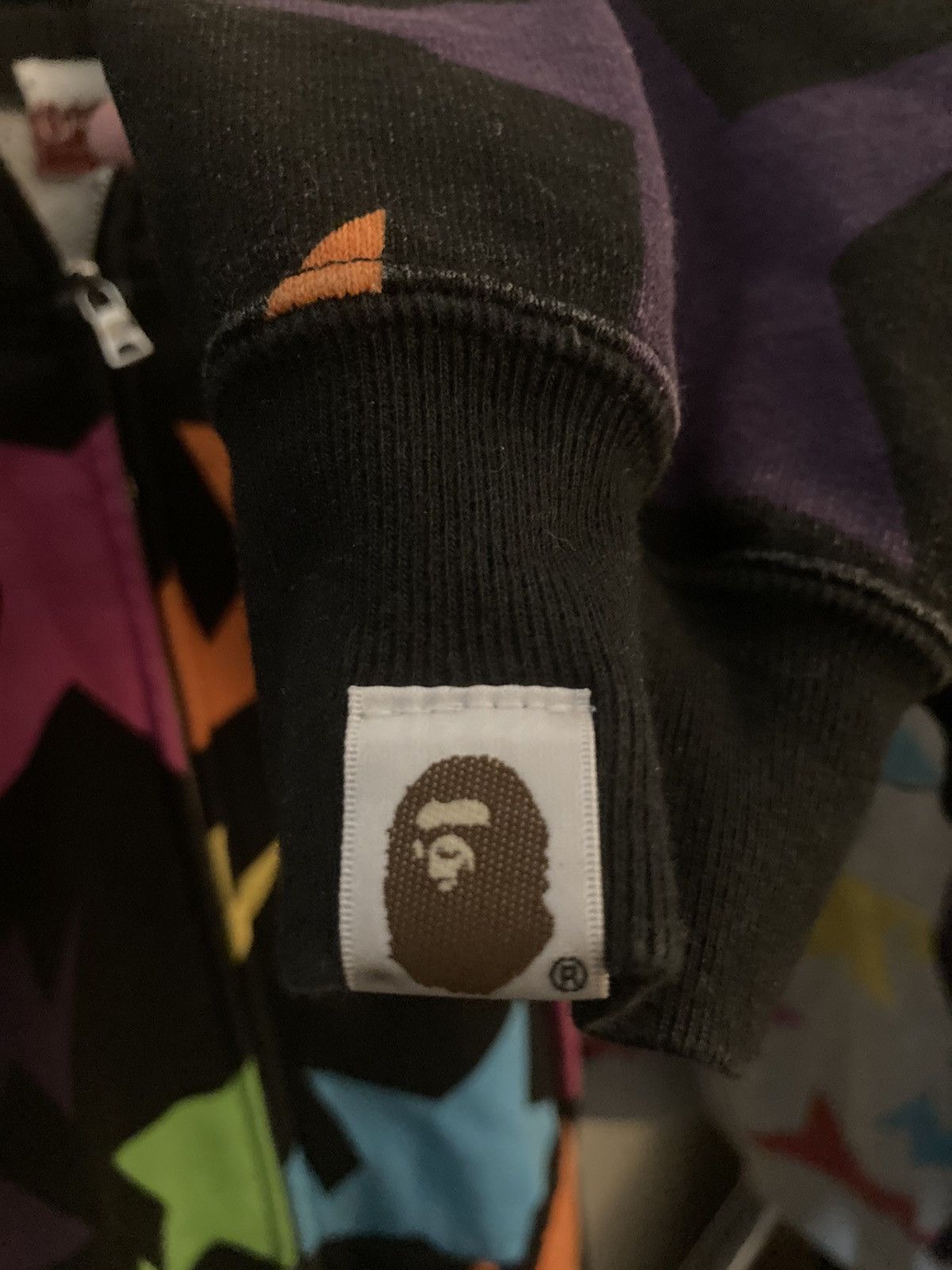 Bape × Nigo Bapesta Multicolor Full Zip Hoodie Size US L / EU 52-54 / 3 - 4 Thumbnail