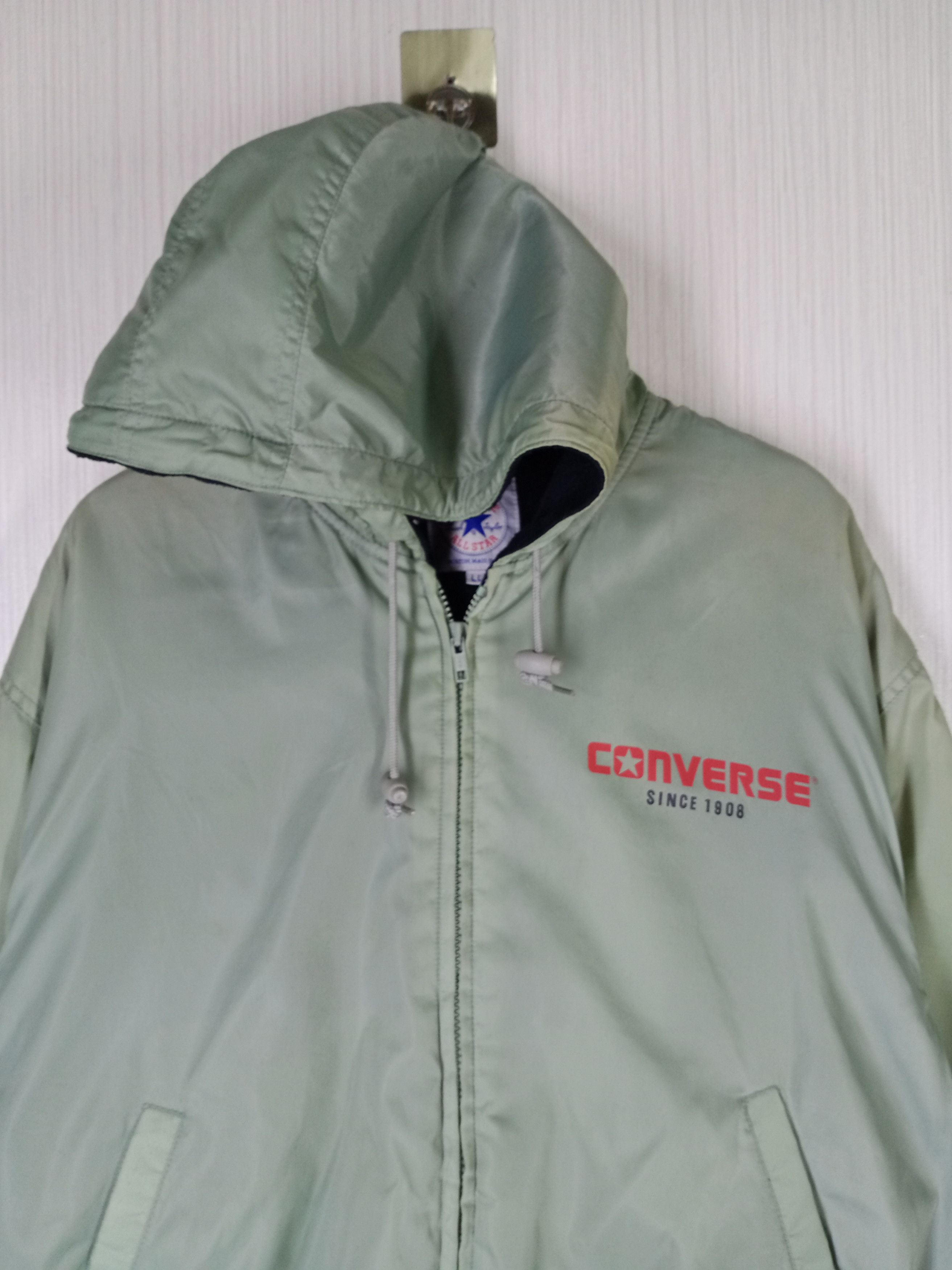 Converse VINTAGE CONVERSE BIG LOGO BOMBER JACKET DISTRESSED Size US XL / EU 56 / 4 - 4 Thumbnail