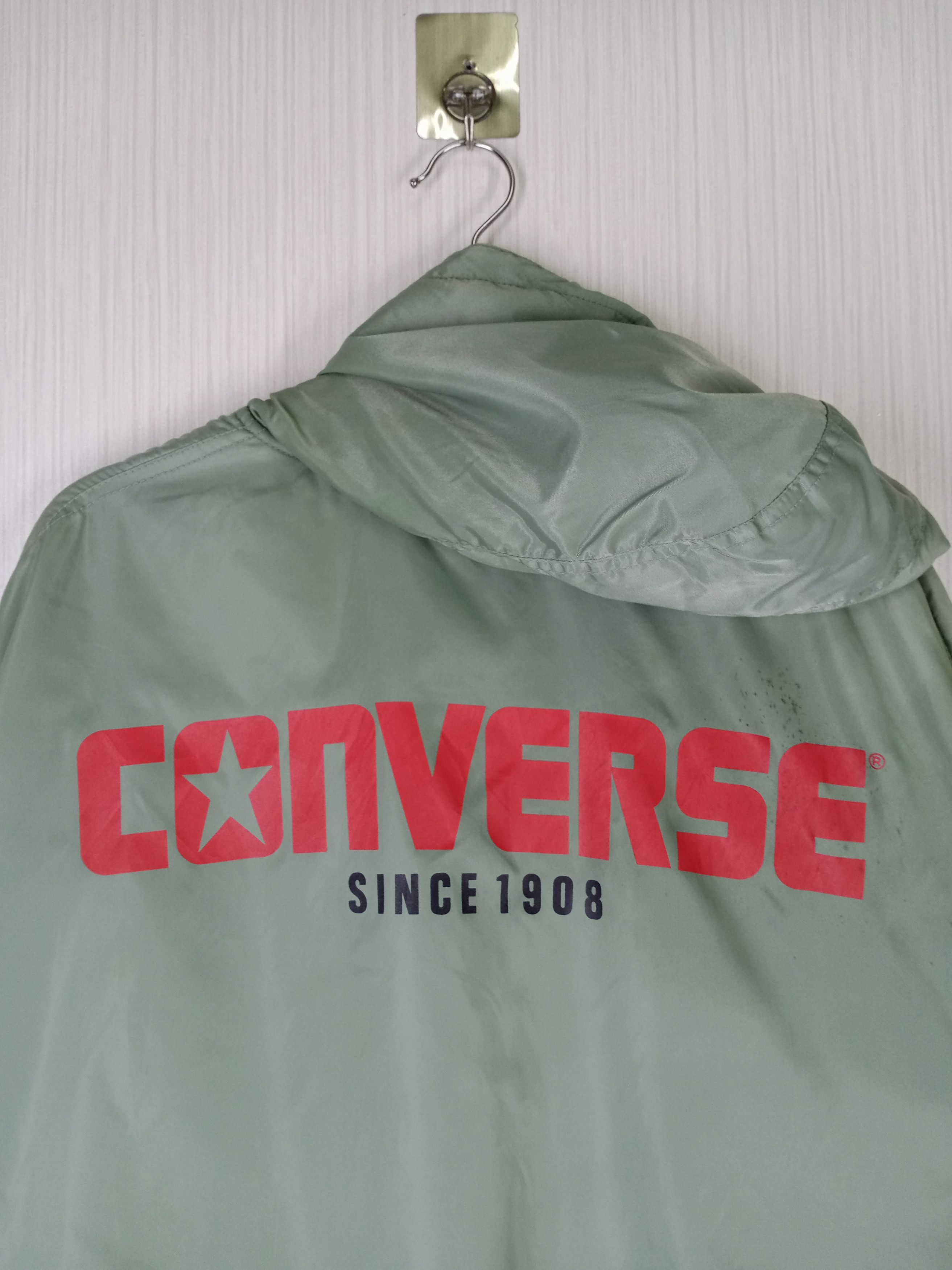 Converse VINTAGE CONVERSE BIG LOGO BOMBER JACKET DISTRESSED Size US XL / EU 56 / 4 - 3 Thumbnail
