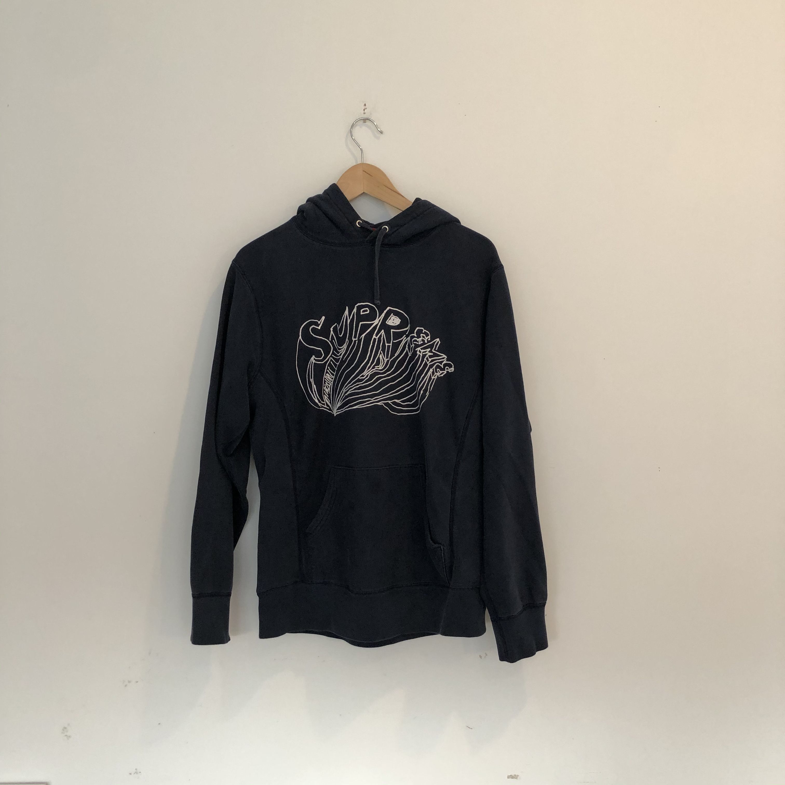 Supreme daniel johnston hooded sweatshirt black sale