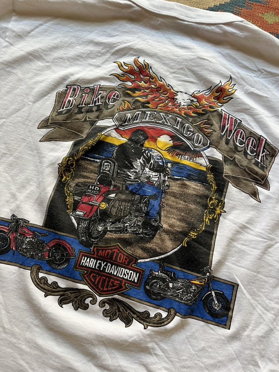 Harley Davidson × Vintage Vintage Harley Davidson Mexico graphic shirt Size US L / EU 52-54 / 3 - 3 Thumbnail