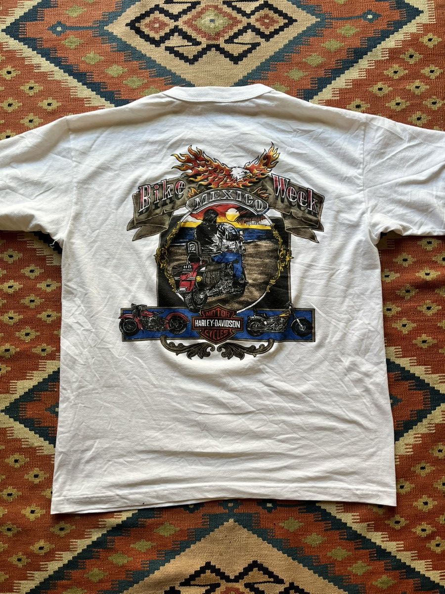 Harley Davidson × Vintage Vintage Harley Davidson Mexico graphic shirt Size US L / EU 52-54 / 3 - 1 Thumbnail