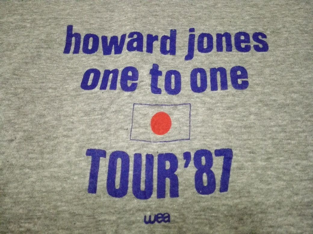 Vintage VINTAGE 80s HOWARD JONES Paper Thin TOUR 1987 Size US L / EU 52-54 / 3 - 2 Thumbnail