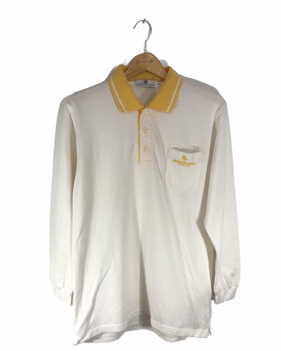 Pierre Balmain Pierre Balmain Long Sleeve Polo Shirt Size US M / EU 48-50 / 2 - 1 Thumbnail