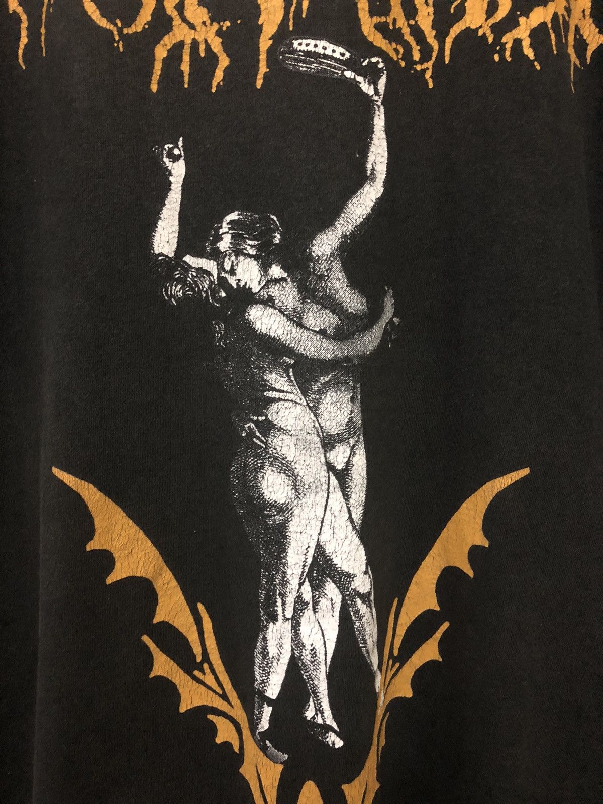 Band Tees × Vintage Vintage Rotting Chris Heavy Black Metal Band Rare T Shirt Size US L / EU 52-54 / 3 - 3 Thumbnail