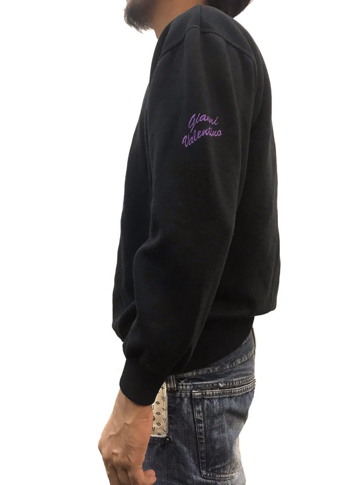 Gianni Valentino × Valentino Vintage Gianni Valentino sweatshirt big logo embroidered Size US L / EU 52-54 / 3 - 8 Thumbnail