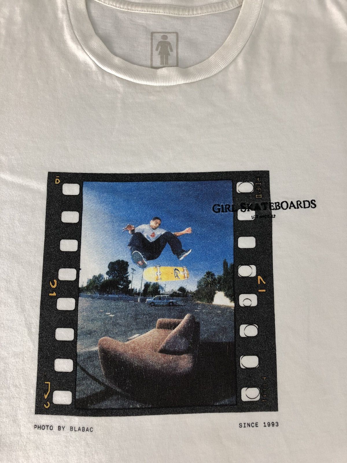 Japanese Brand Vintage Girl Skateboard Los Angeles Photo Film By Blabac Size L / US 10 / IT 46 - 3 Thumbnail