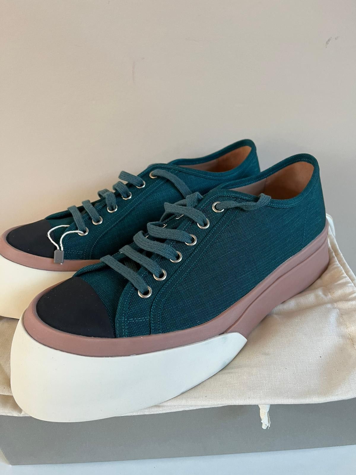 Marni Chunky Sole Low Top Sneakers in Green / Multicolor Size US 9 / EU 42 - 6 Thumbnail