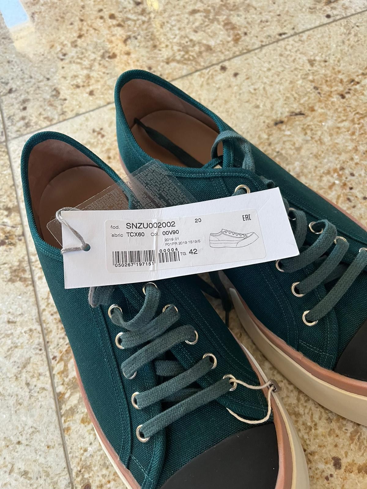 Marni Chunky Sole Low Top Sneakers in Green / Multicolor Size US 9 / EU 42 - 8 Thumbnail