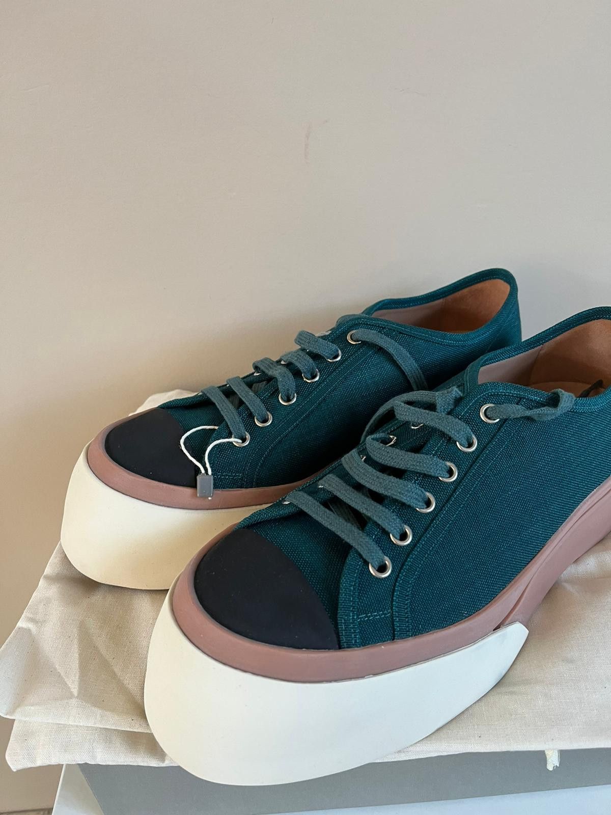 Marni Chunky Sole Low Top Sneakers in Green / Multicolor Size US 9 / EU 42 - 5 Thumbnail