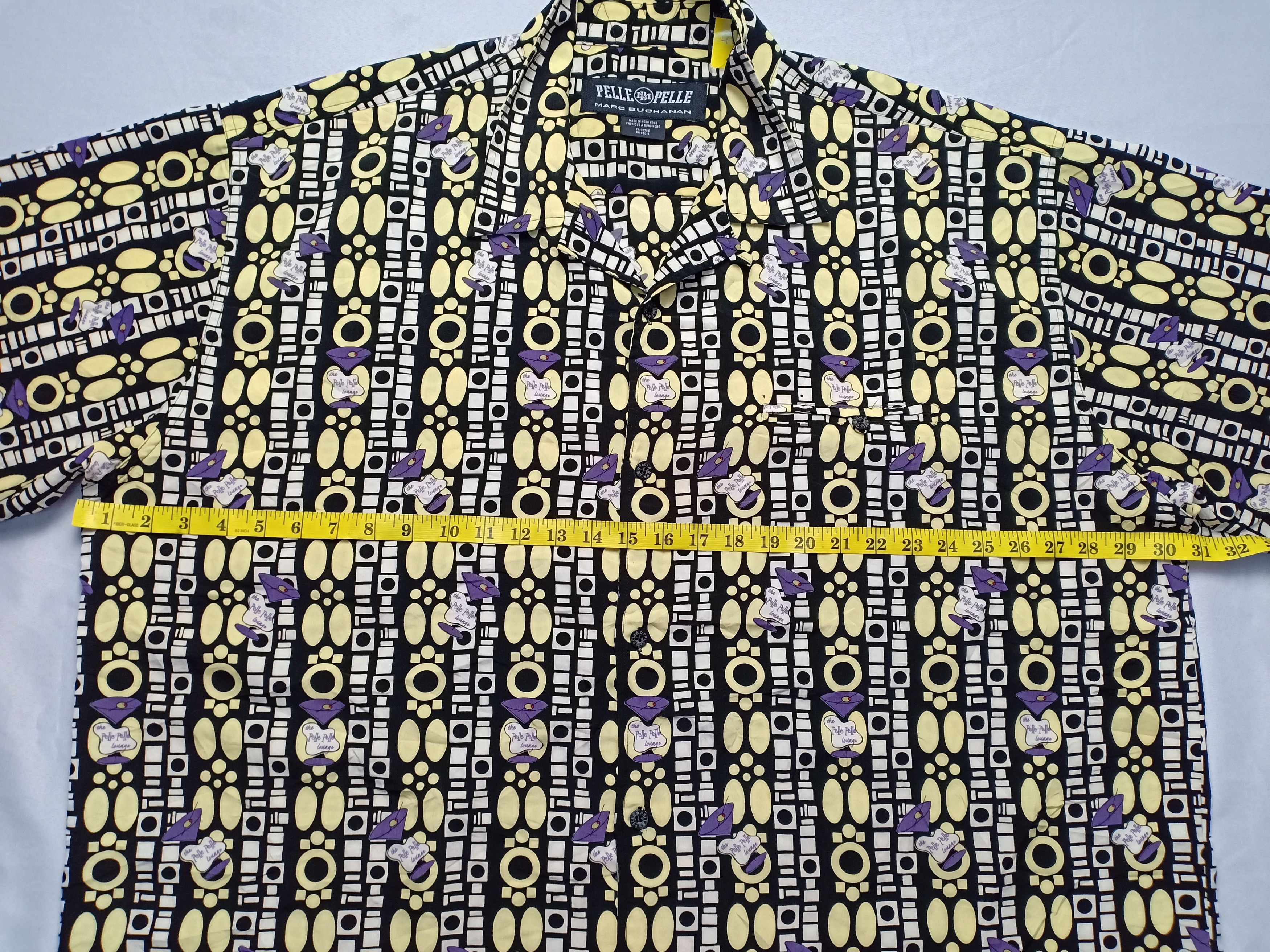 Marc Buchanan Pelle Pelle Marc Buchanan Full Print Shirt Big Size Size US XXL / EU 58 / 5 - 8 Thumbnail
