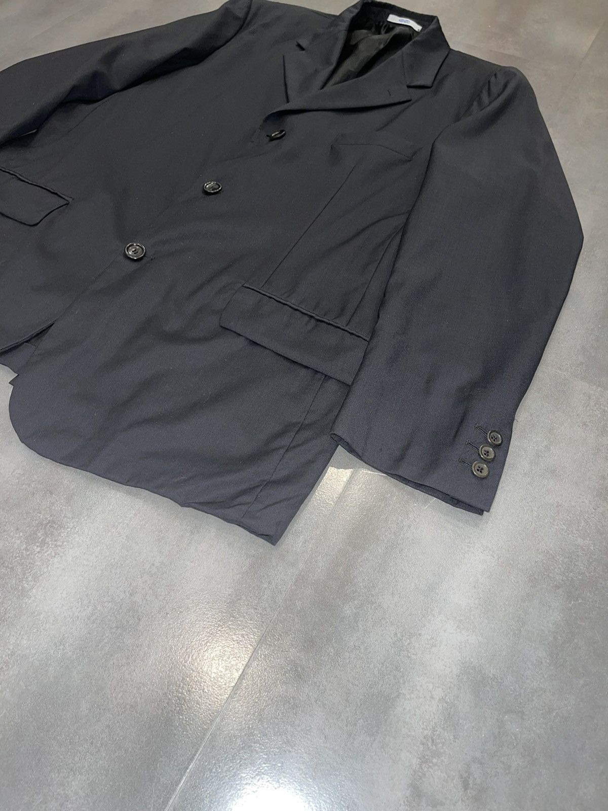 Vintage Kenzo Black Wool Stuit