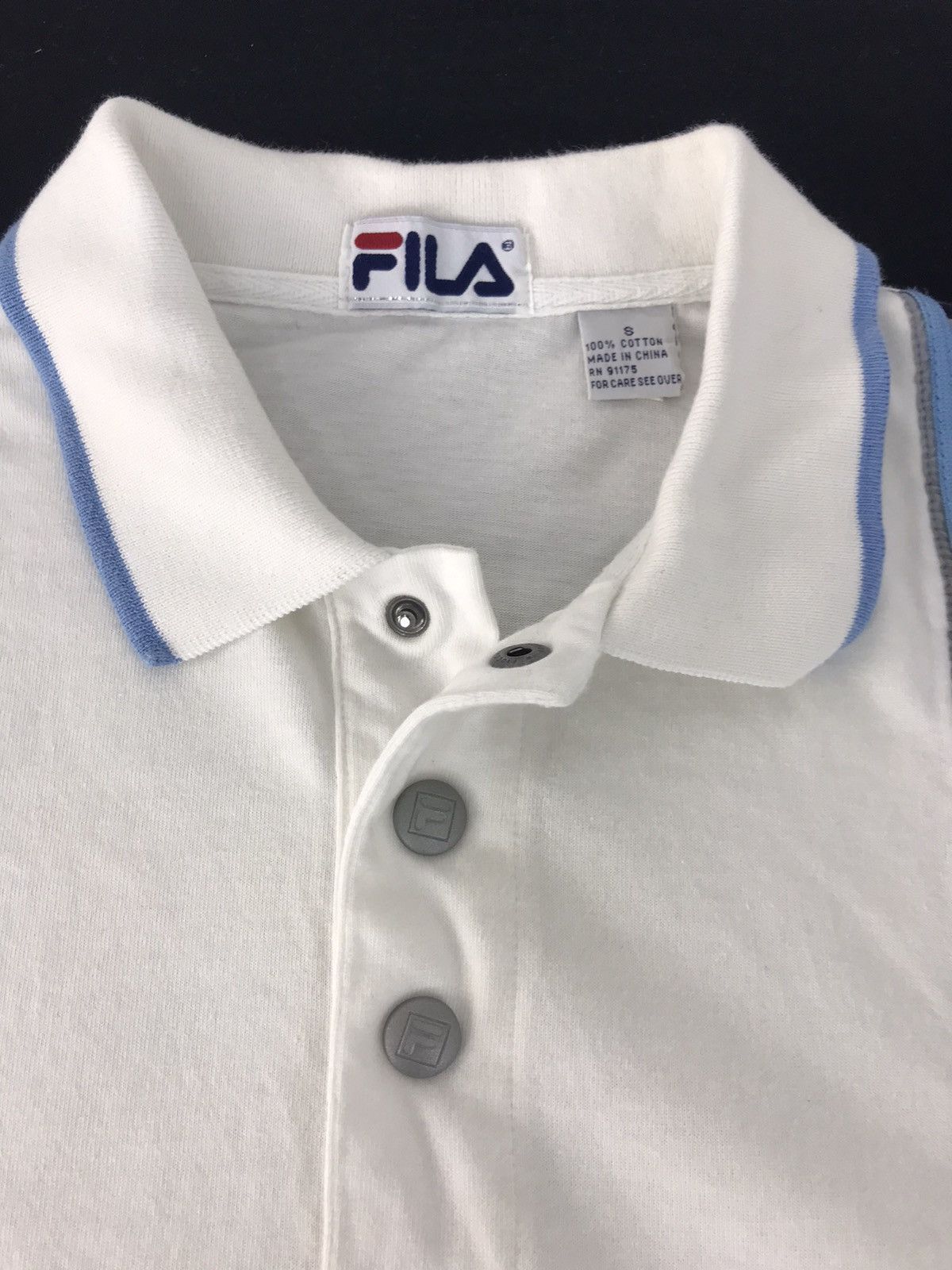Fila × Vintage Vintage Fila Polo Tee Snap Button Striped Style Size US L / EU 52-54 / 3 - 3 Thumbnail