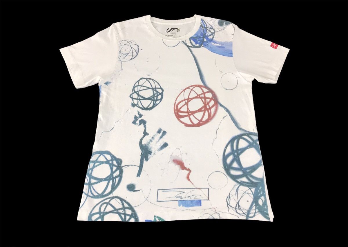 image of Vintage Futura Abstract Expressionist Famed Graffiti Tee in White, Men's (Size Small)