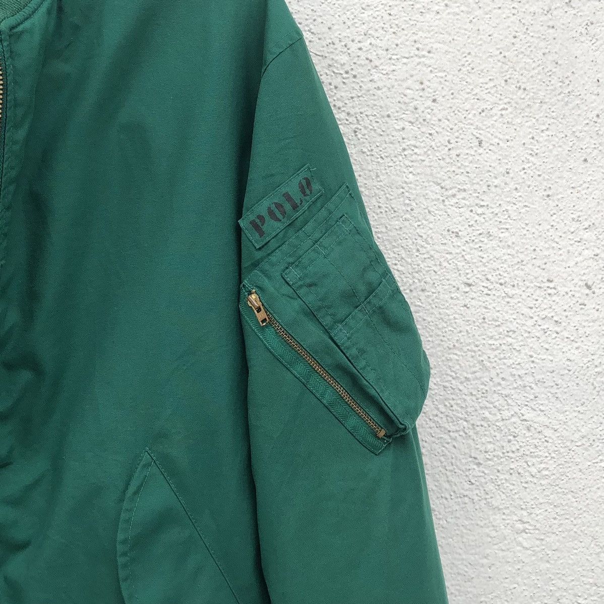 Polo Ralph Lauren Vintage Polo By Ralph Lauren Green Bomber Jacket Size US S / EU 44-46 / 1 - 6 Thumbnail