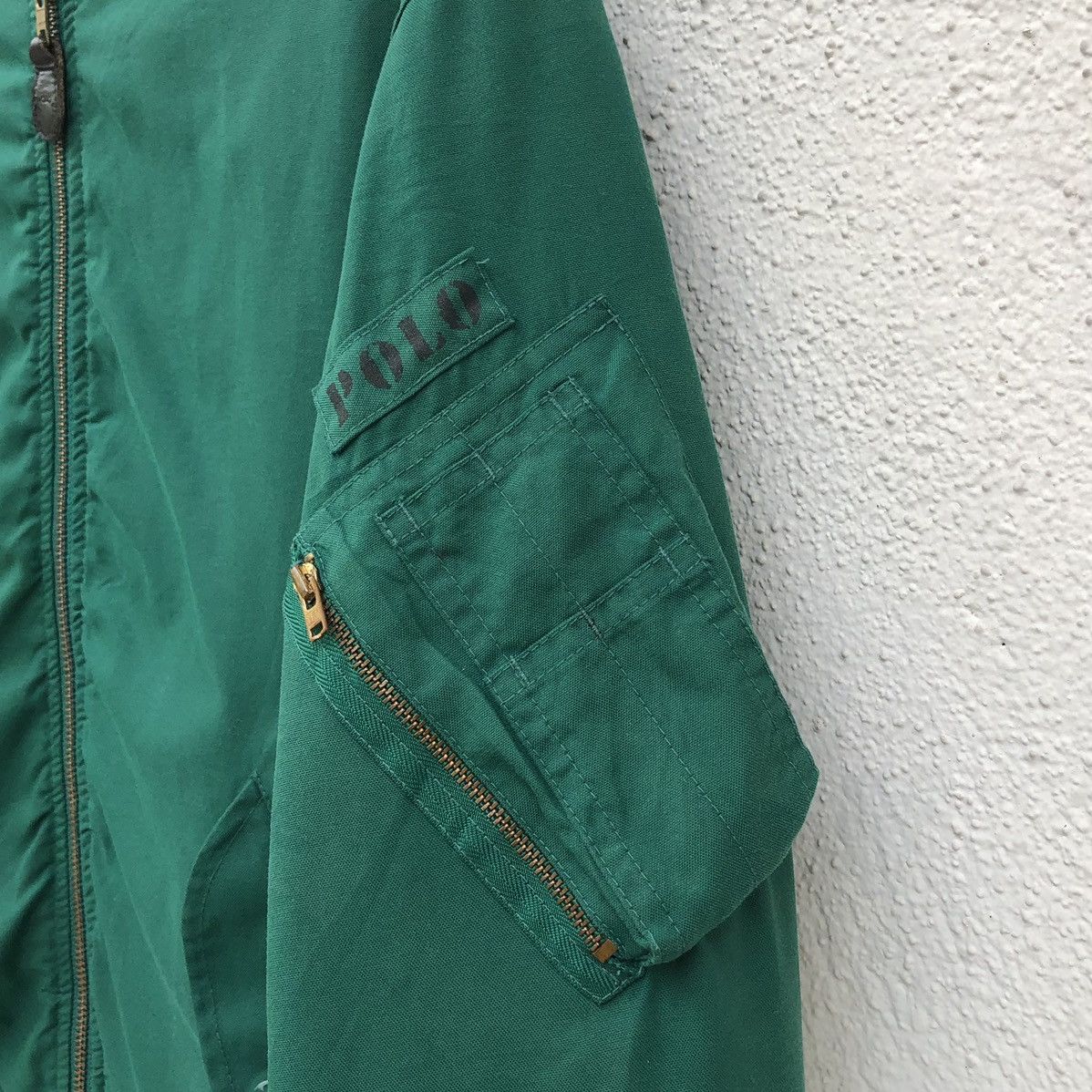 Polo Ralph Lauren Vintage Polo By Ralph Lauren Green Bomber Jacket Size US S / EU 44-46 / 1 - 7 Thumbnail