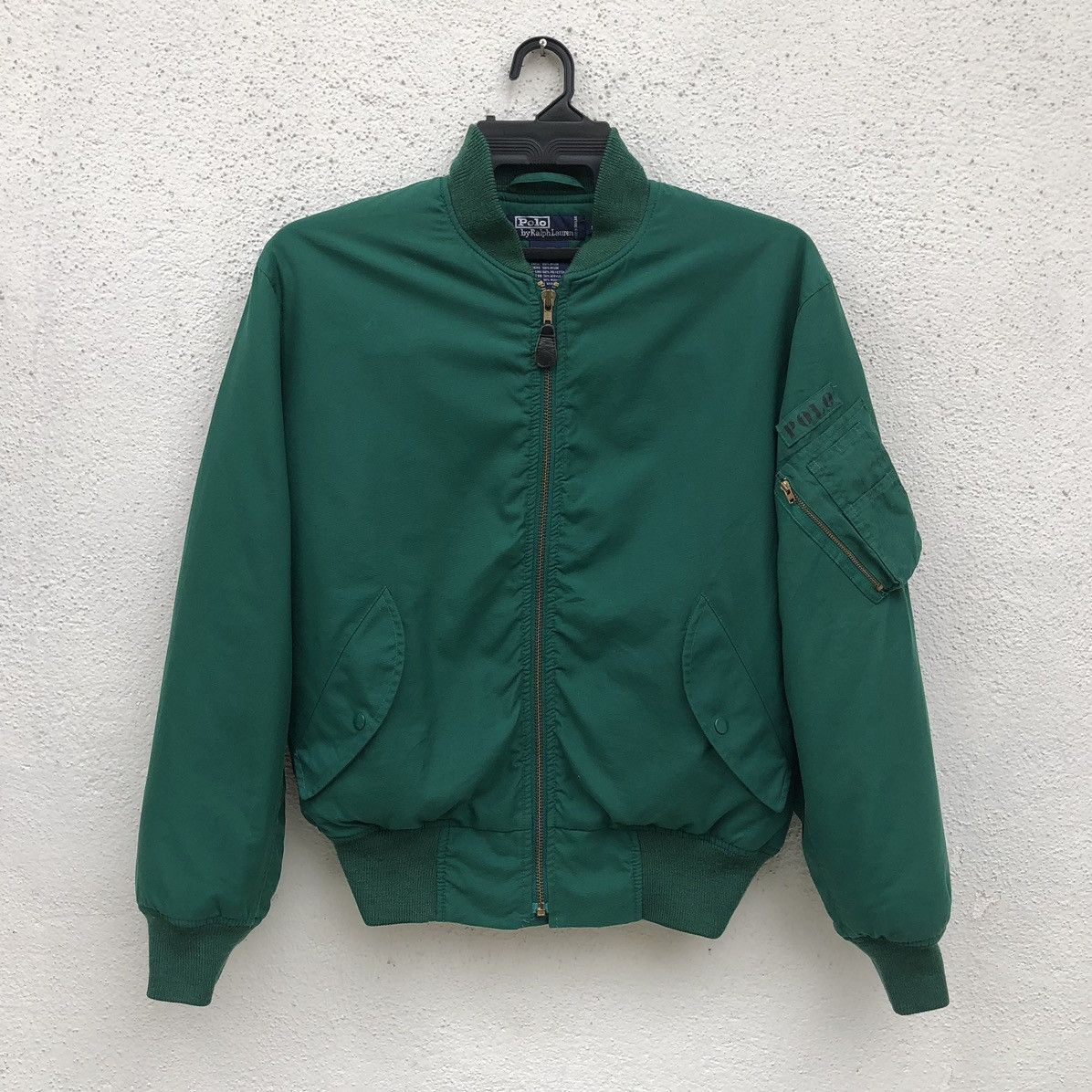 Polo Ralph Lauren Vintage Polo By Ralph Lauren Green Bomber Jacket Size US S / EU 44-46 / 1 - 3 Thumbnail