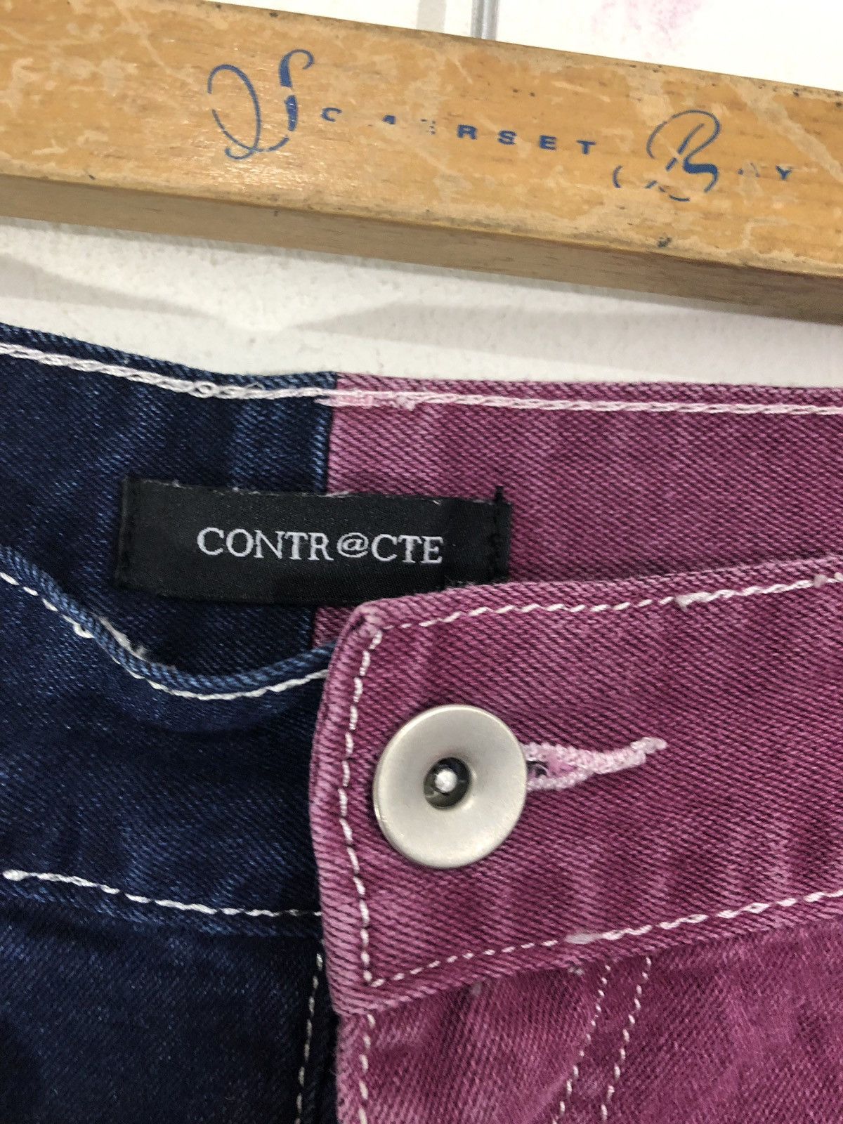 Japanese Brand Japanese Brand Contr@cte Two Colour Denim Size US 32 / EU 48 - 4 Thumbnail
