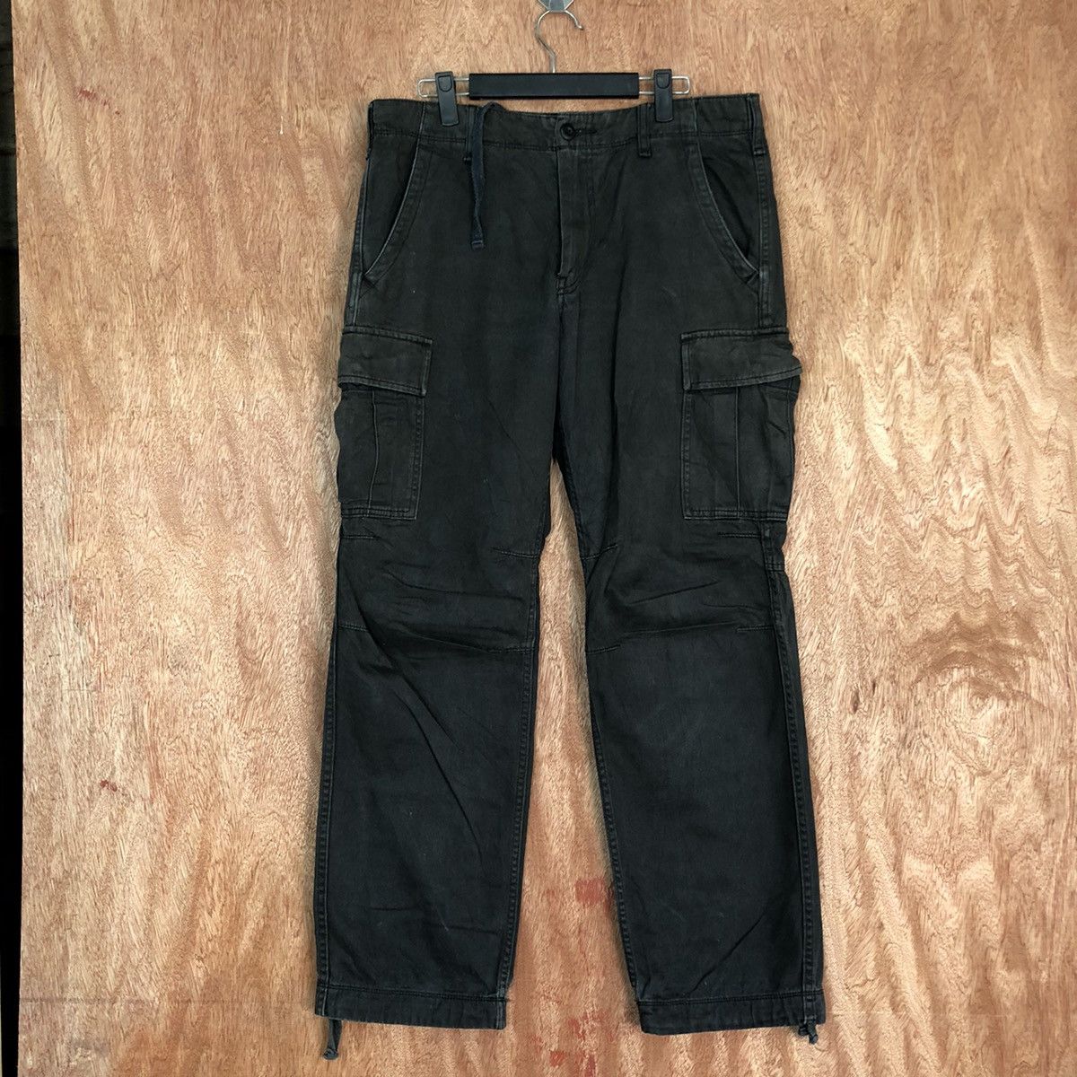 Japanese Brand Uniqlo Black Multipocket Tactical Cargo Pants #c833 Size US 30 / EU 46 - 1 Thumbnail
