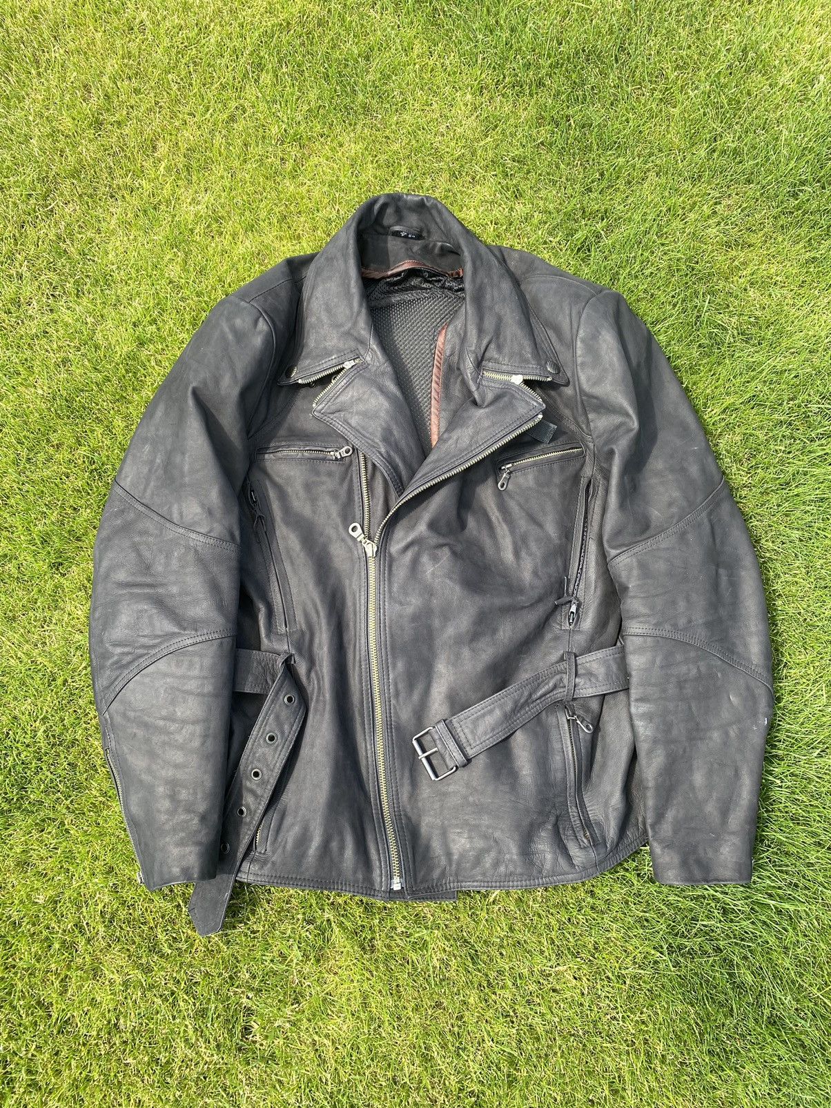image of 600€ Held Moto Genuine Leather Racing Jacket Ramones in Black, Men's (Size Large)