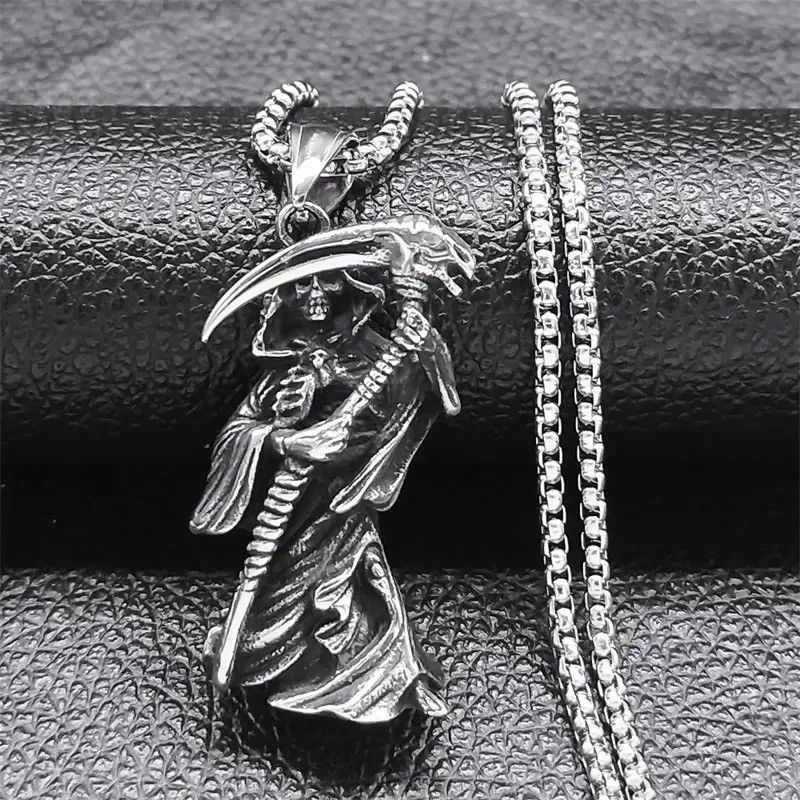 Jewelry Antique Death Pendant Necklaces Size ONE SIZE - 1 Thumbnail