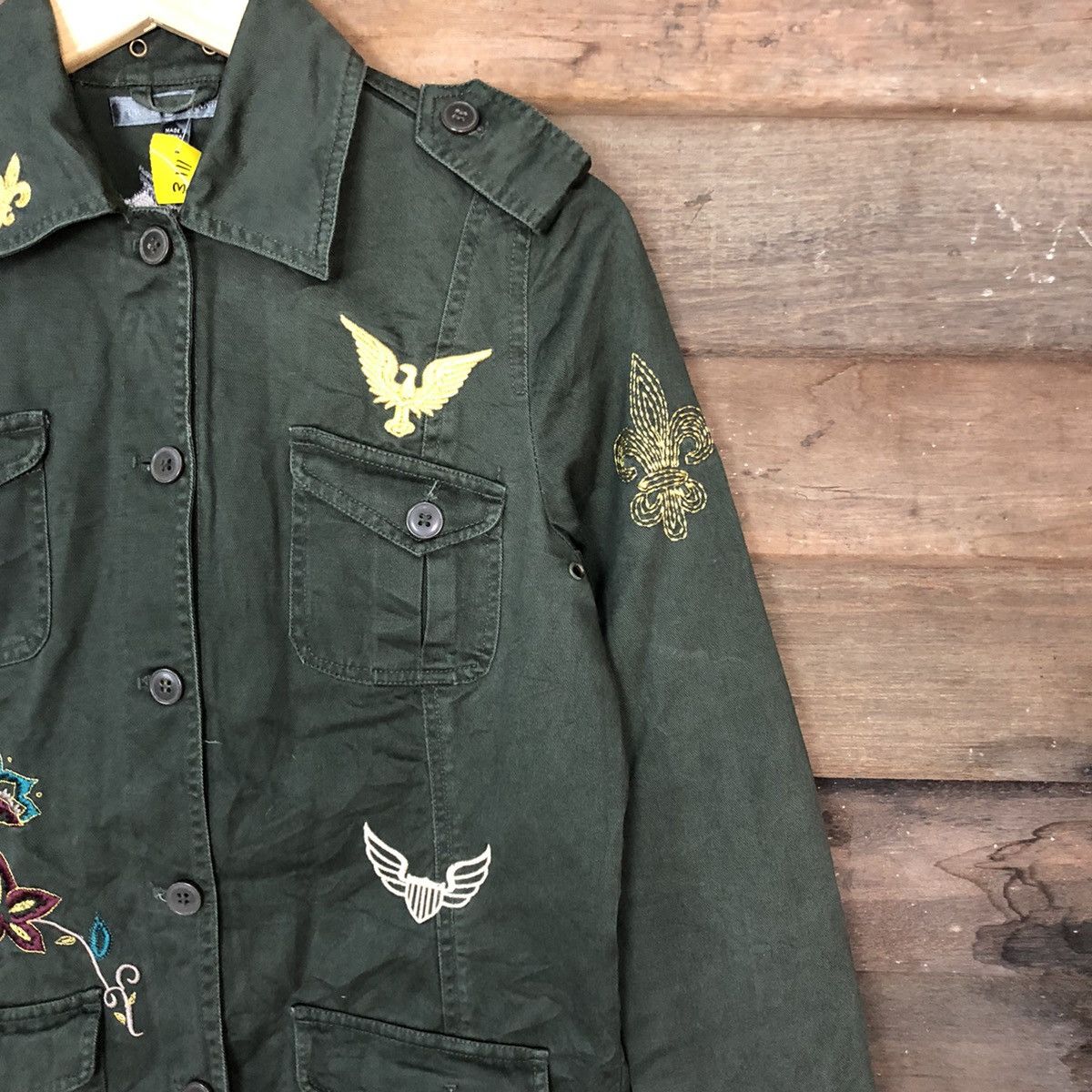Japanese Brand DL True Meaning art embroidered army Green #3111 Size US S / EU 44-46 / 1 - 11 Thumbnail