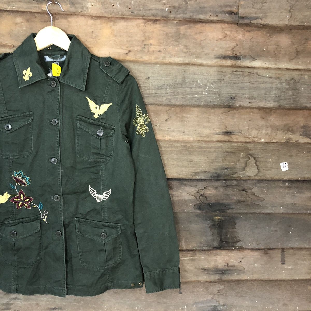 Japanese Brand DL True Meaning art embroidered army Green #3111 Size US S / EU 44-46 / 1 - 5 Thumbnail