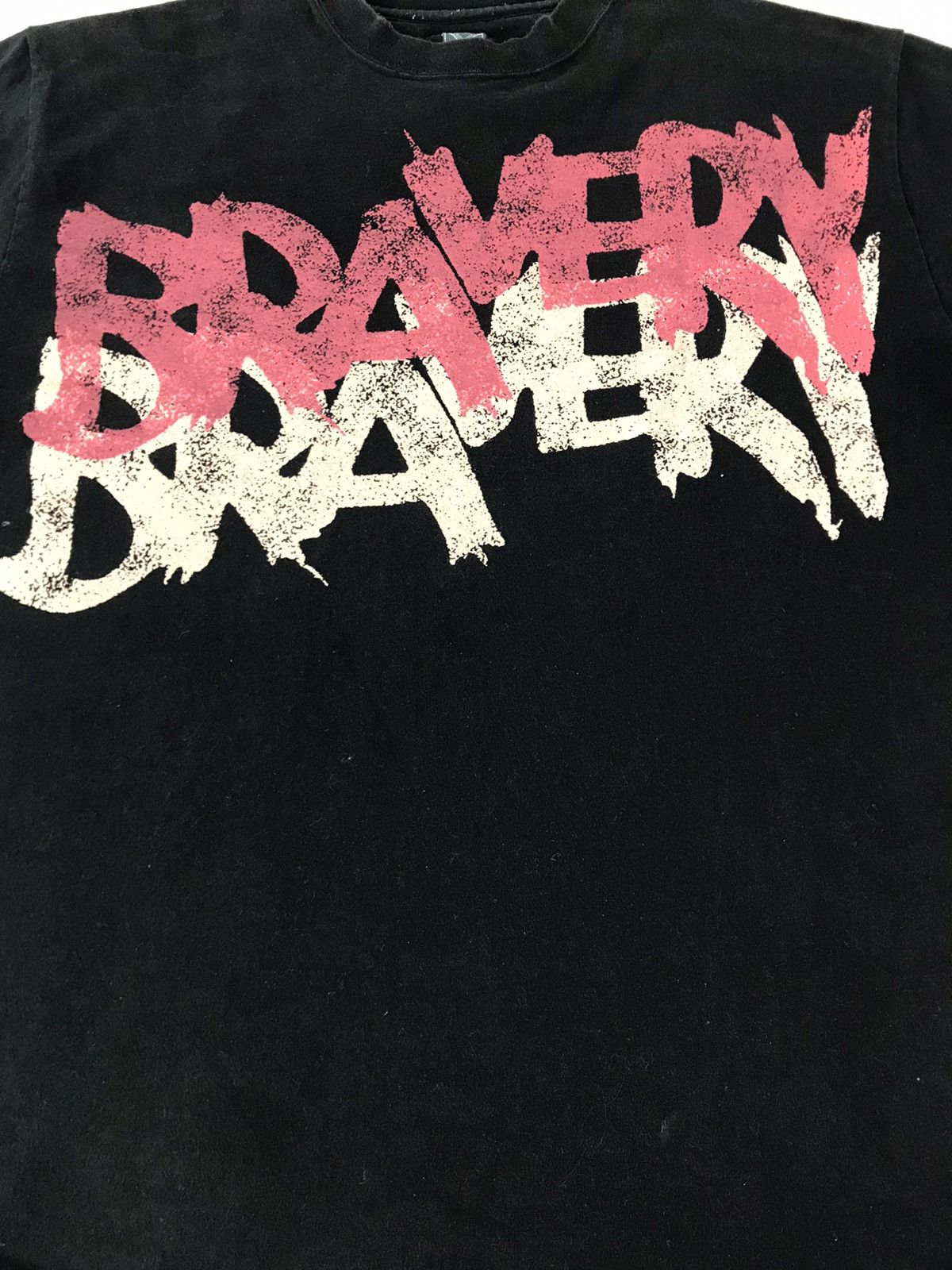 Japanese Brand × Vintage Cosine Bravery Paint Style Big Logo Spell Out Tee Size US XL / EU 56 / 4 - 3 Thumbnail