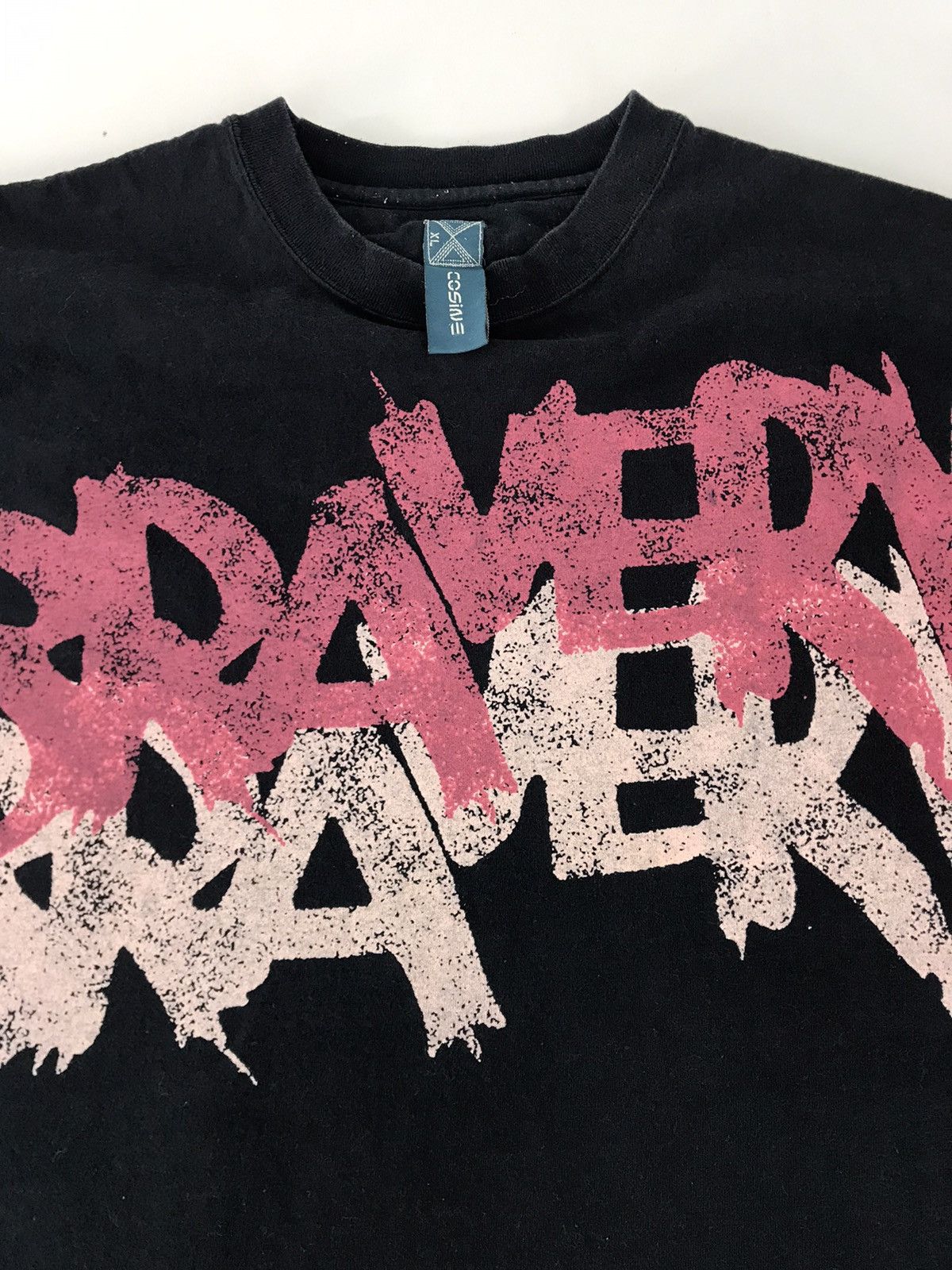 Japanese Brand × Vintage Cosine Bravery Paint Style Big Logo Spell Out Tee Size US XL / EU 56 / 4 - 2 Thumbnail
