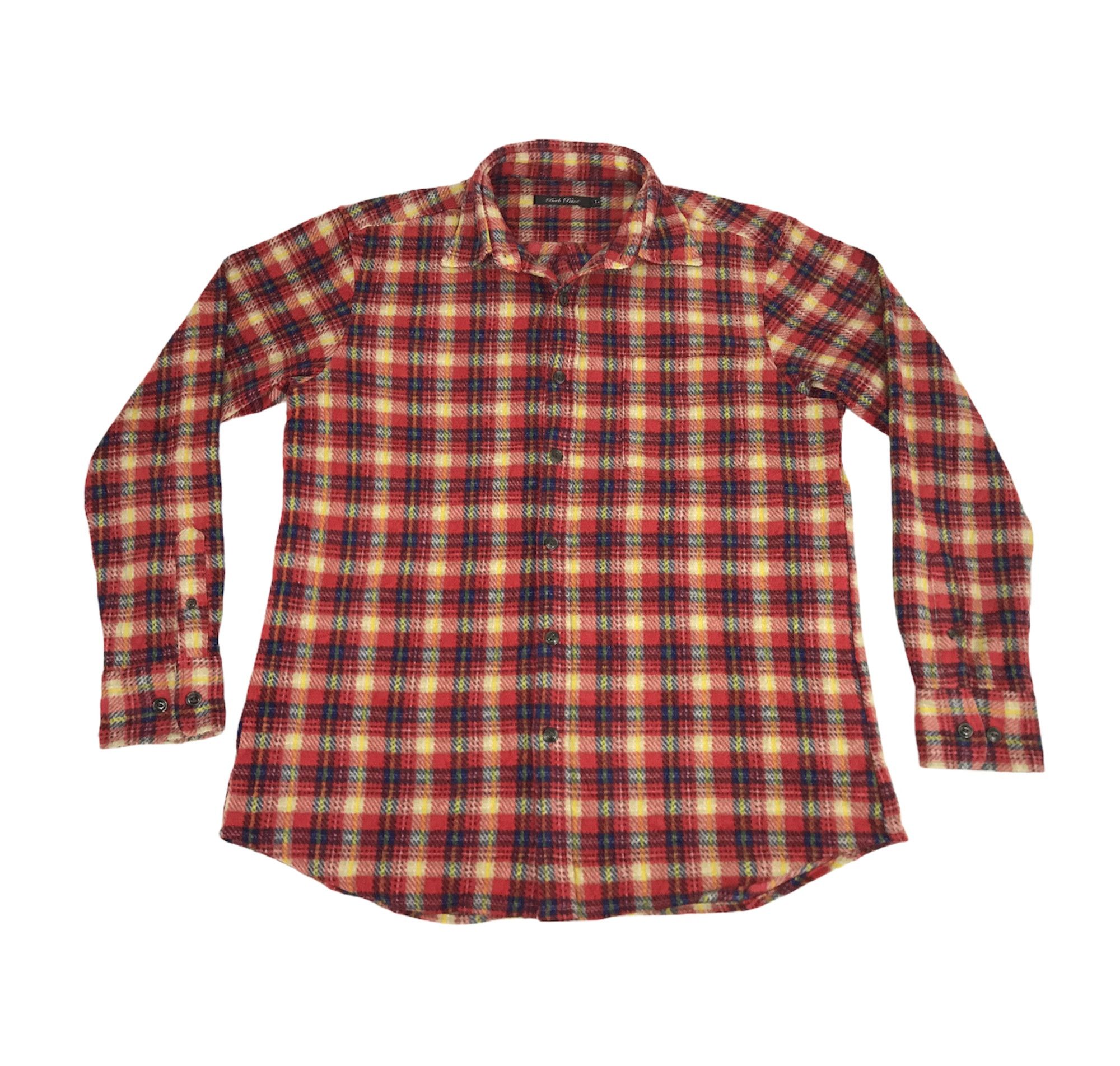 Designer × Flannel Vintage Style Back Point Flannel Casual Shirt Shadow Plaid Size US L / EU 52-54 / 3 - 1 Thumbnail