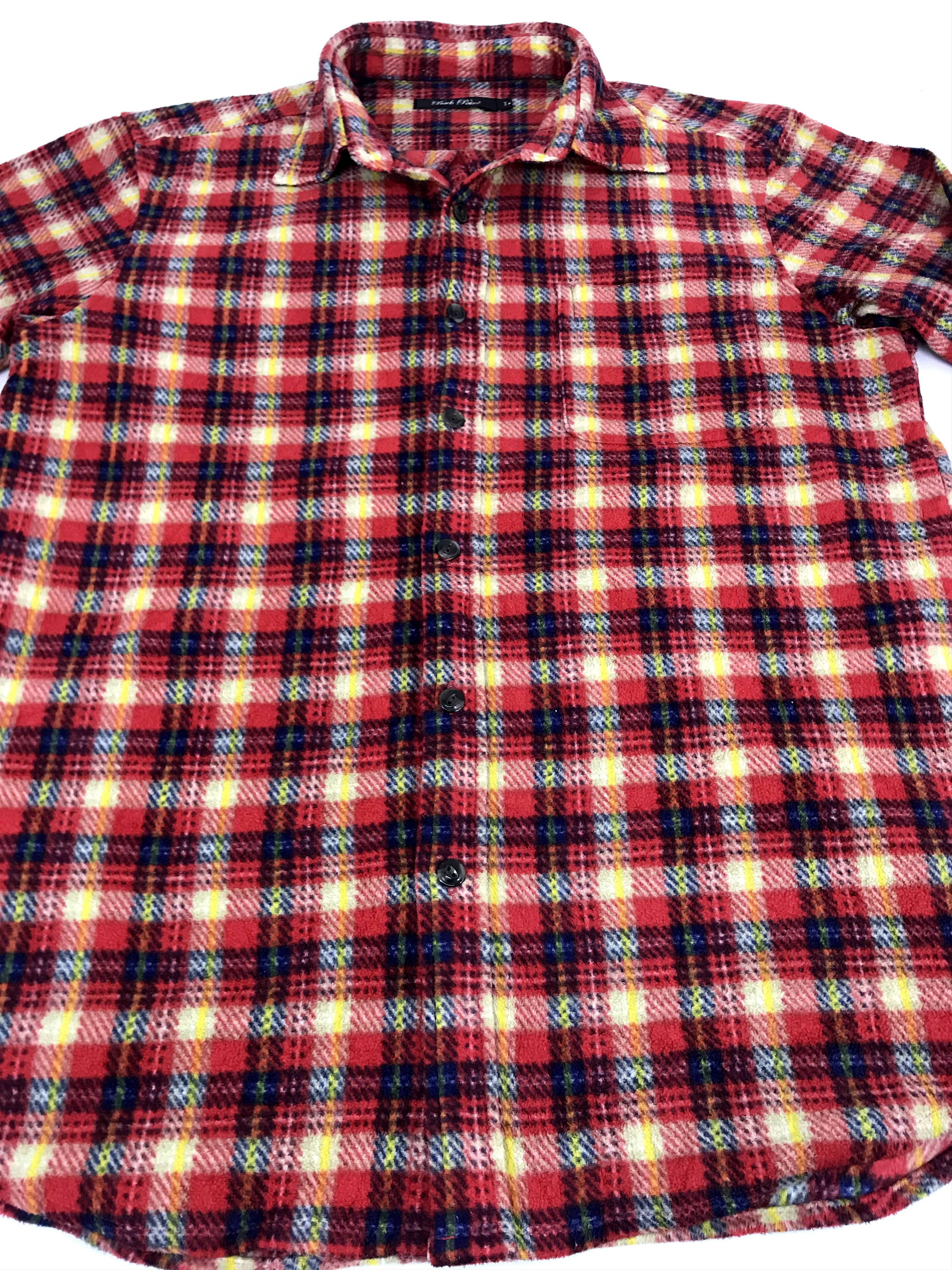 Designer × Flannel Vintage Style Back Point Flannel Casual Shirt Shadow Plaid Size US L / EU 52-54 / 3 - 3 Thumbnail