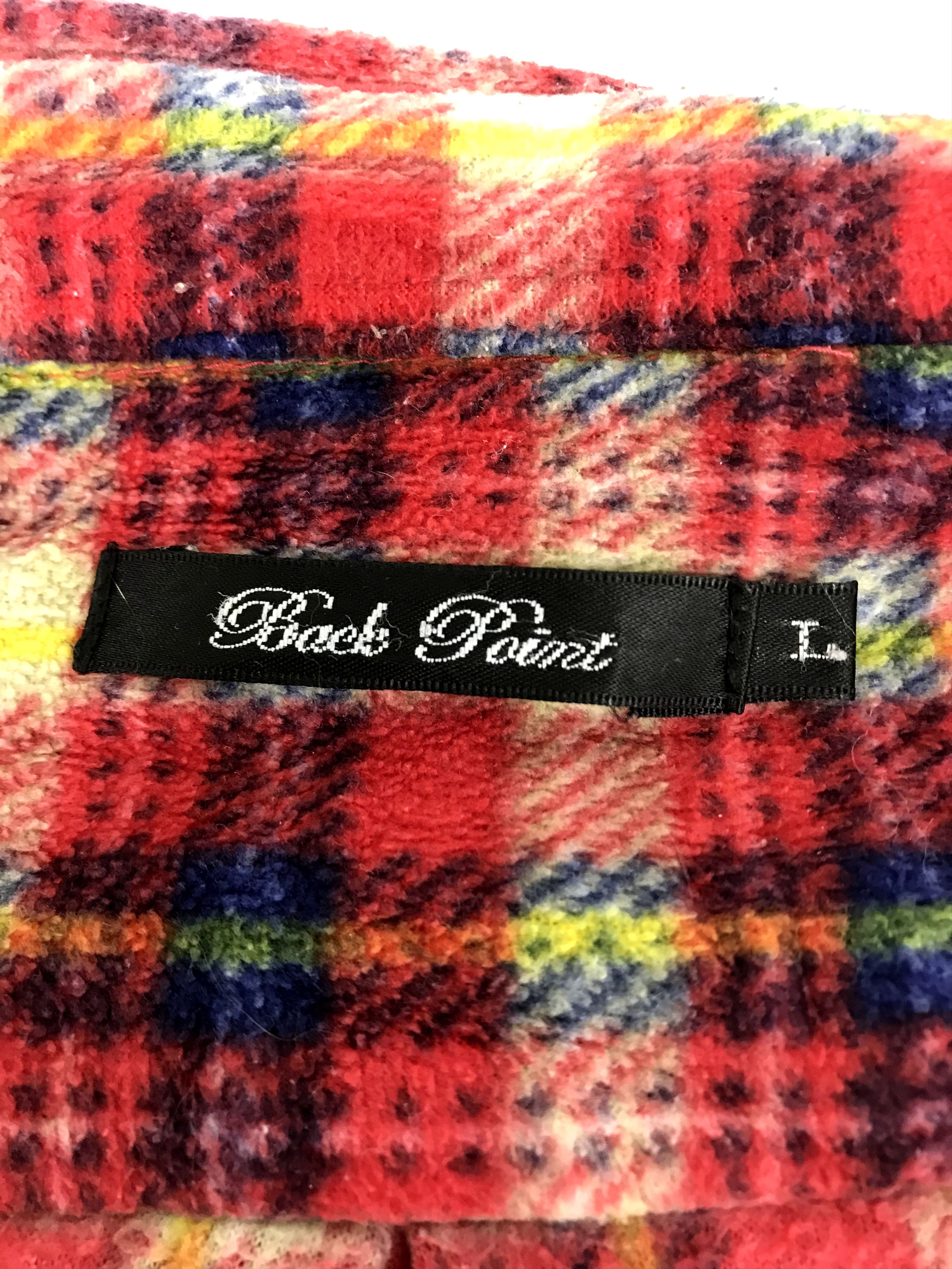 Designer × Flannel Vintage Style Back Point Flannel Casual Shirt Shadow Plaid Size US L / EU 52-54 / 3 - 5 Thumbnail
