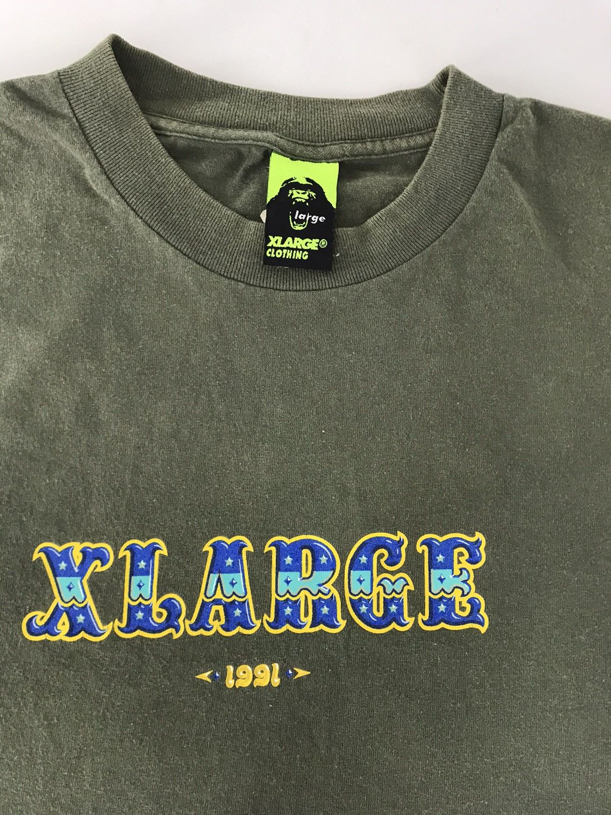 Vintage × X-LARGE Vintage X-Large Clothing 1991 Spell Out Skate Tee Size US L / EU 52-54 / 3 - 2 Thumbnail