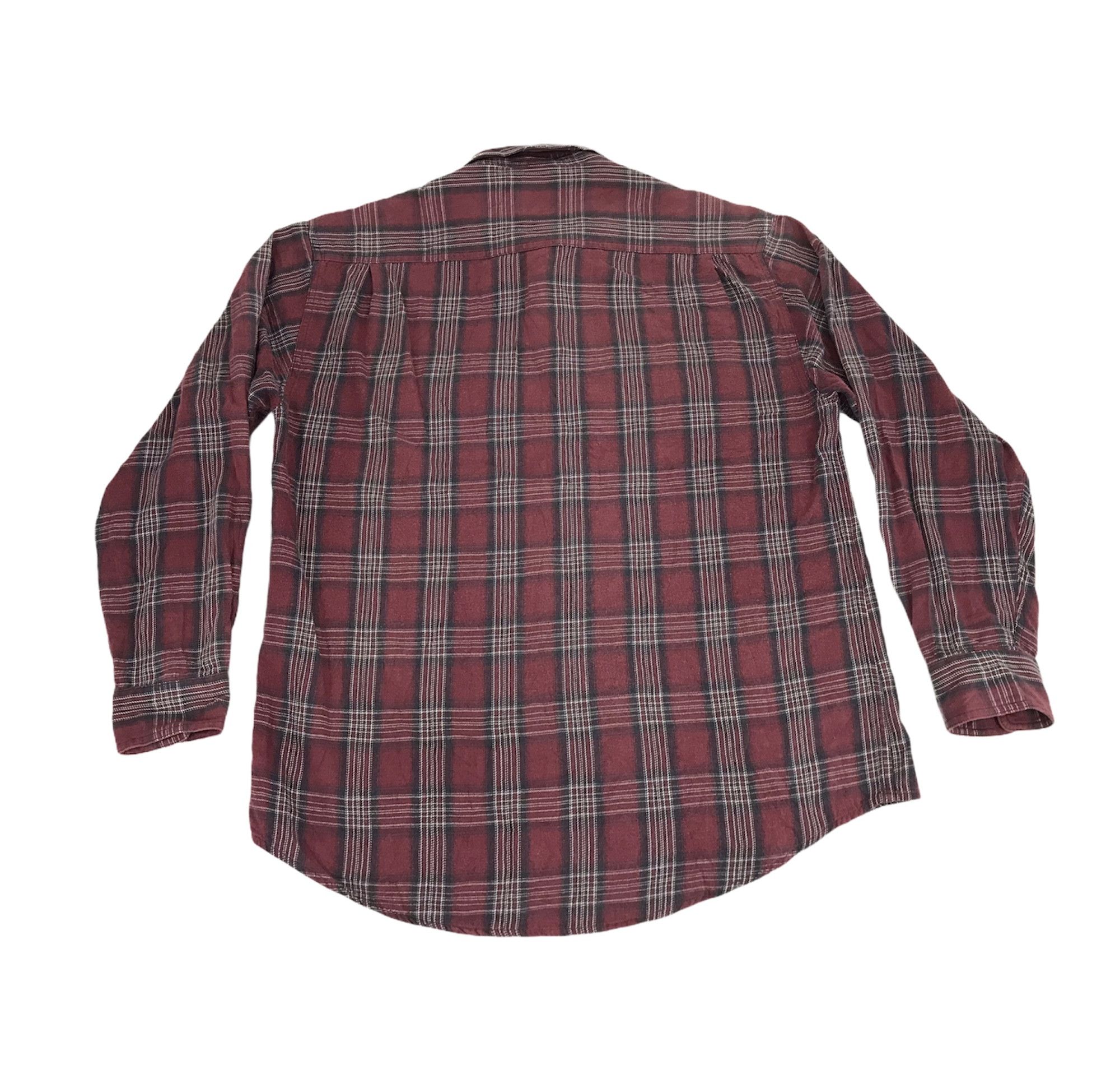 Flannel Vintage First Down Flannel Casual Shirt Double Pockets Size US L / EU 52-54 / 3 - 2 Thumbnail