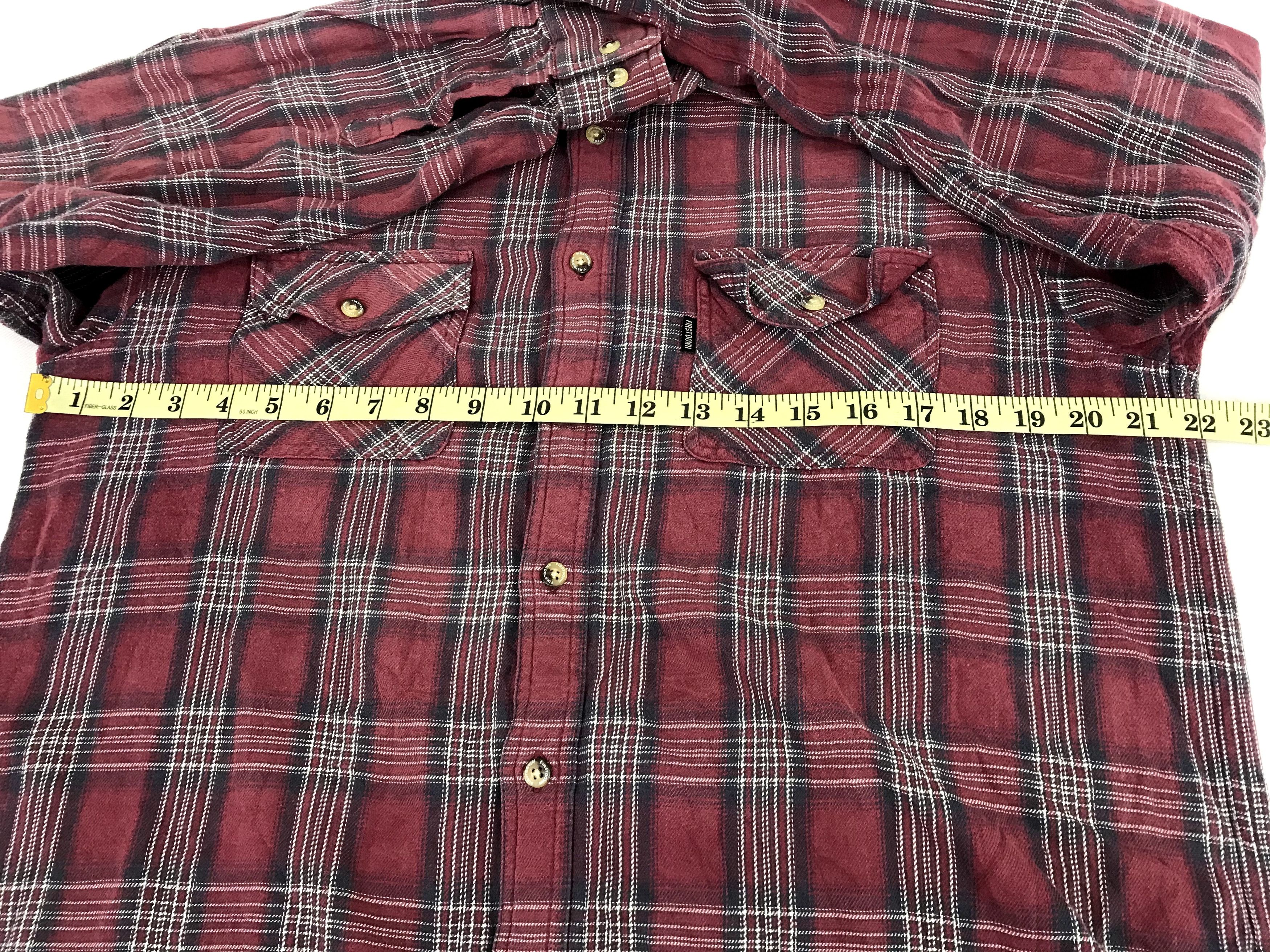 Flannel Vintage First Down Flannel Casual Shirt Double Pockets Size US L / EU 52-54 / 3 - 7 Thumbnail