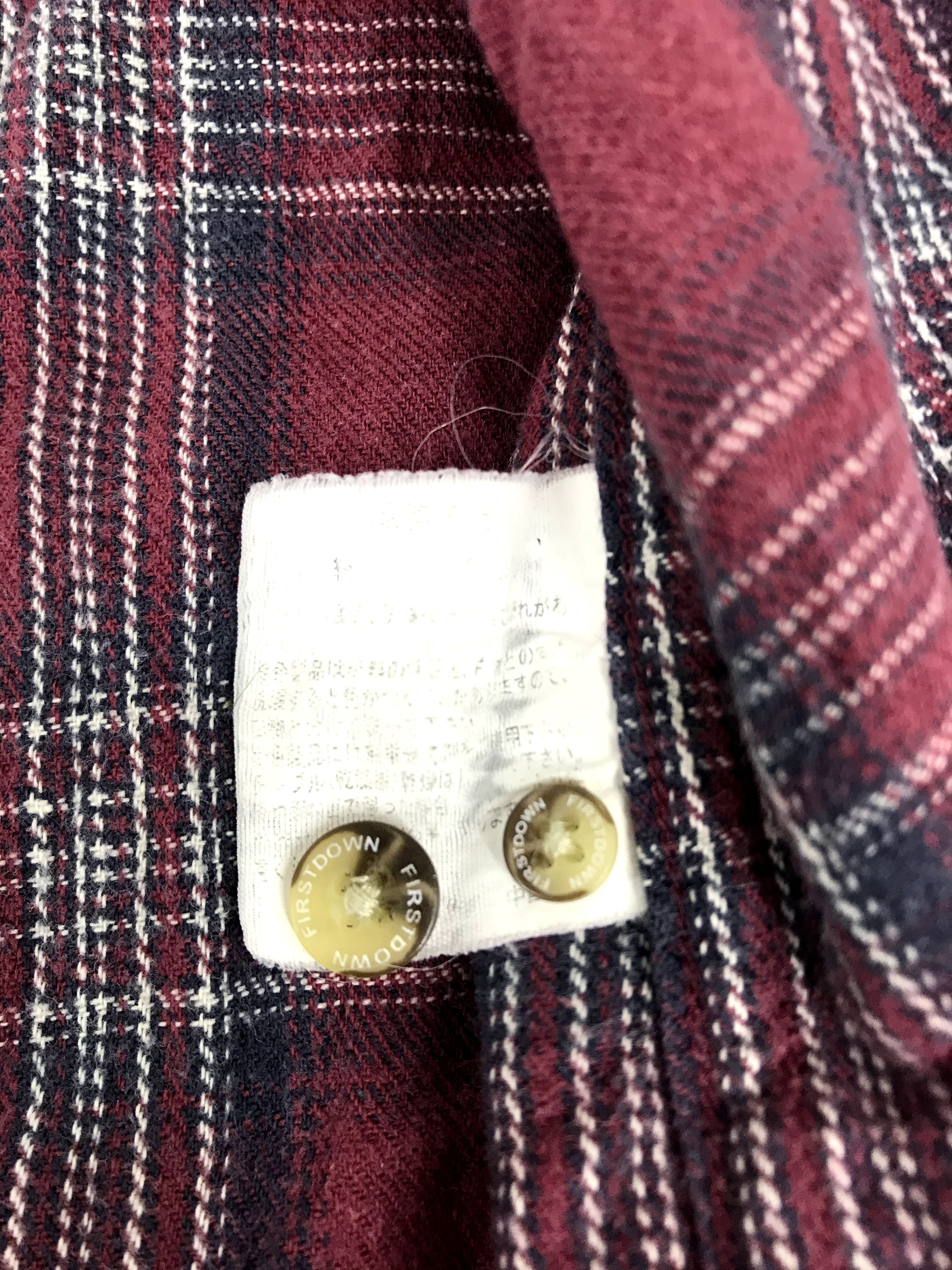 Flannel Vintage First Down Flannel Casual Shirt Double Pockets Size US L / EU 52-54 / 3 - 6 Thumbnail
