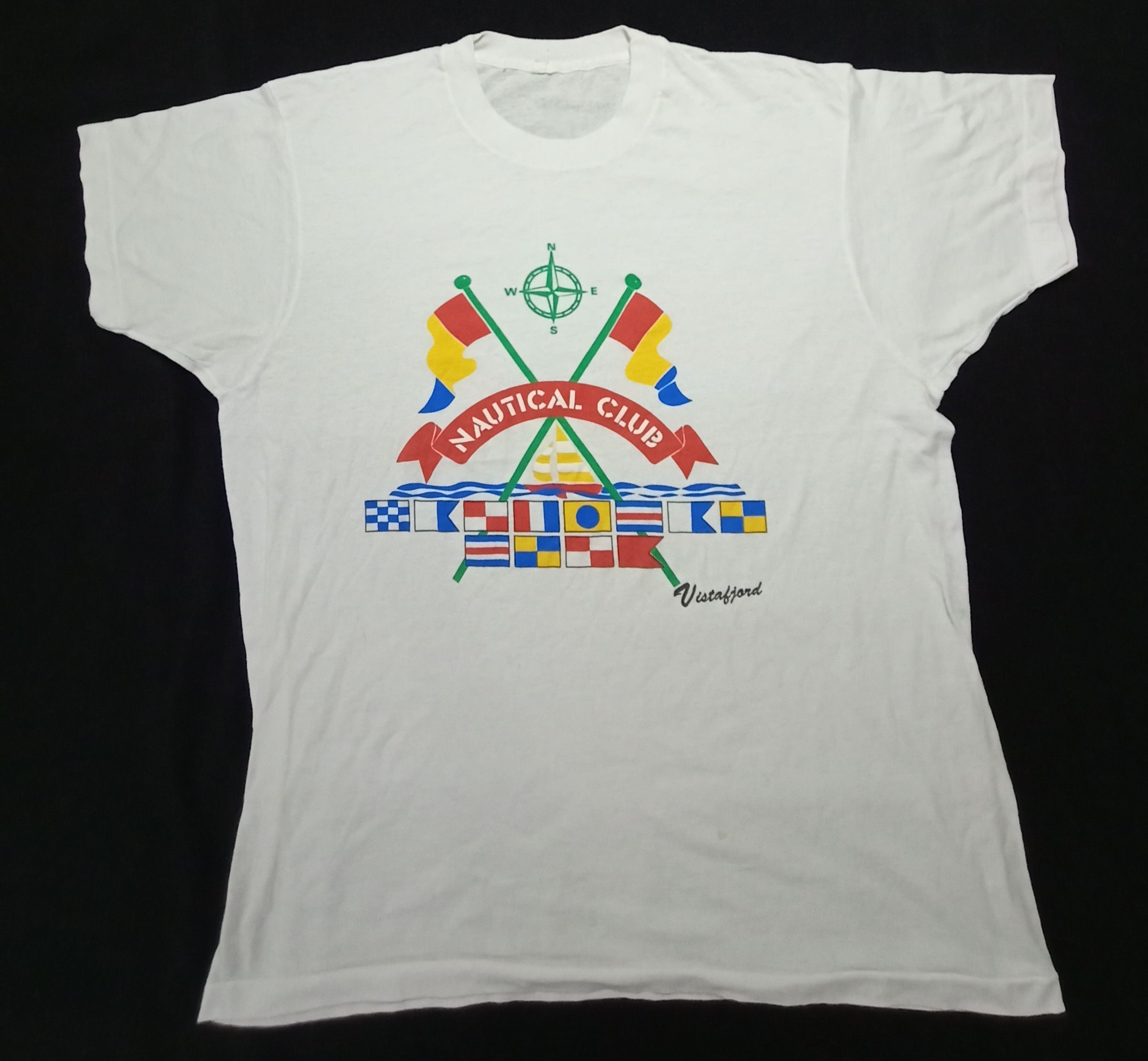 Nautica Vintage Nautical Club Vistafjord ship T Shirt Size US M / EU 48-50 / 2 - 1 Thumbnail